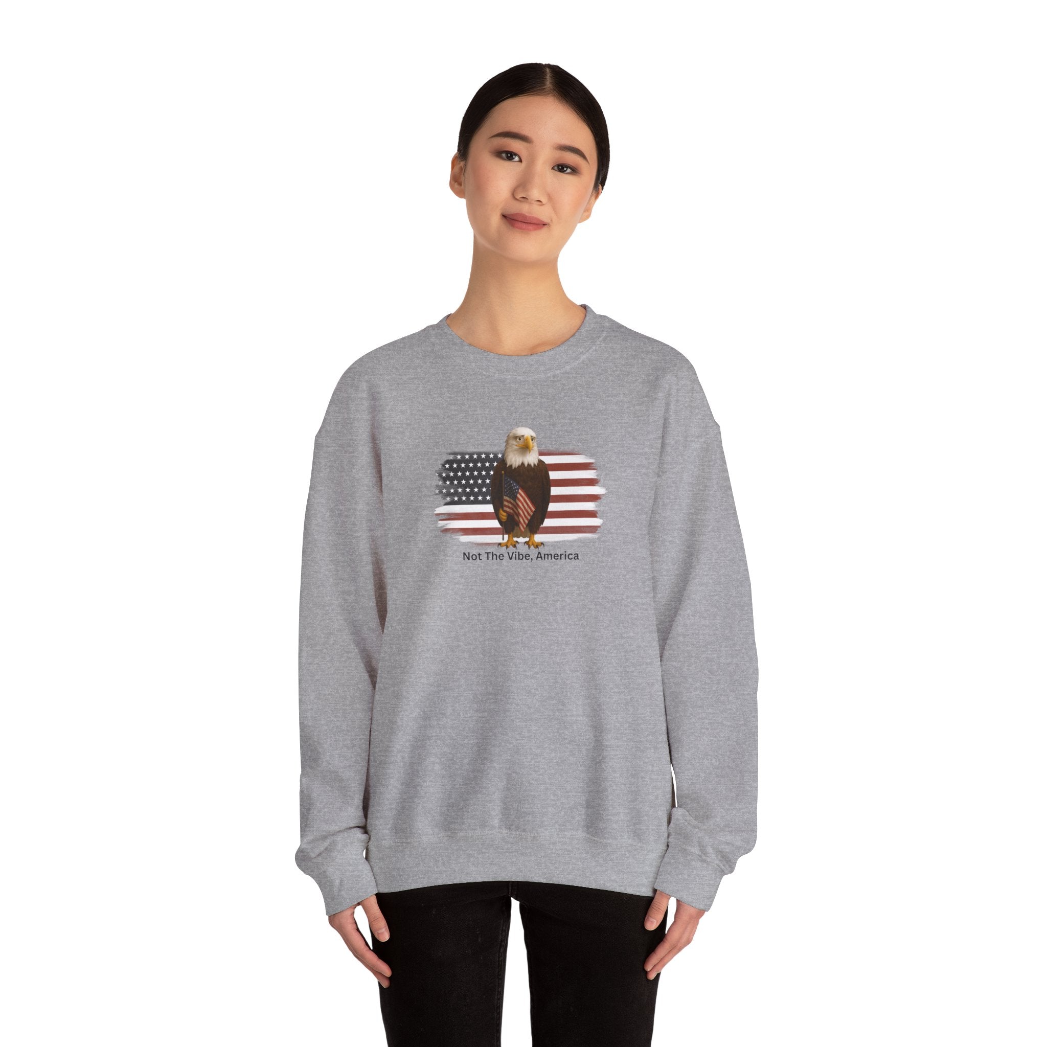 Not the Vibe, America – Political Parody Crewneck Sweatshirt