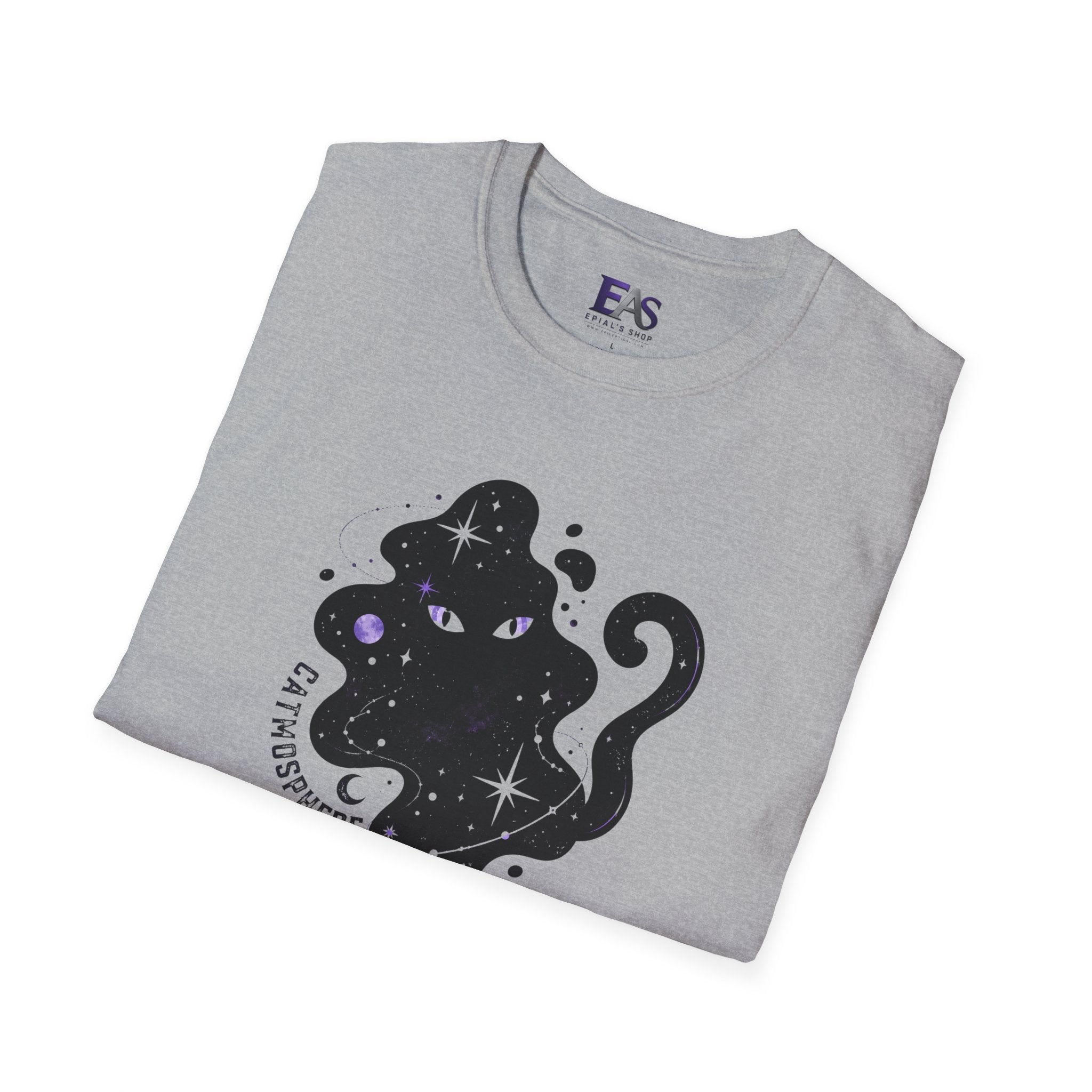 Catmosphere Cosmic Cat T-Shirt | Celestial Black Cat Graphic Tee