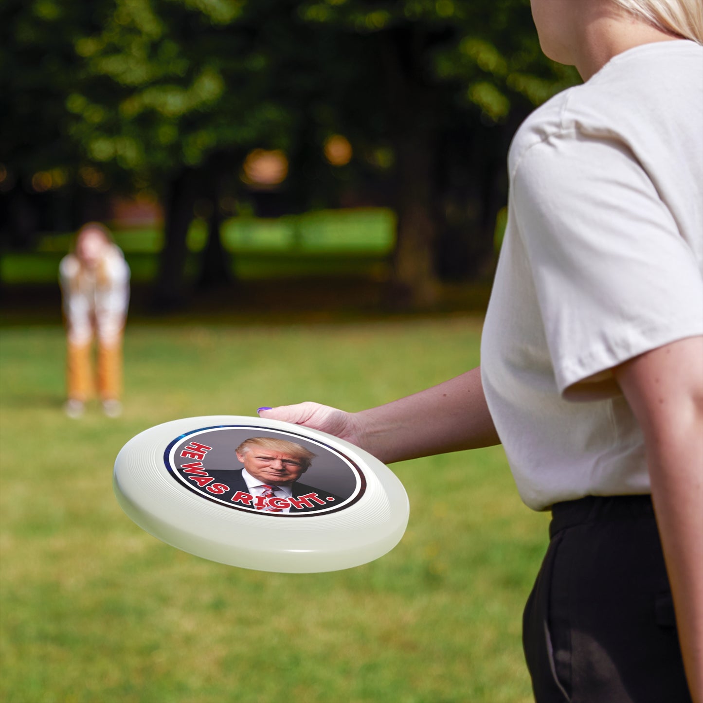 He Was Right Political Themed Frisbee - Fun Outdoor Game