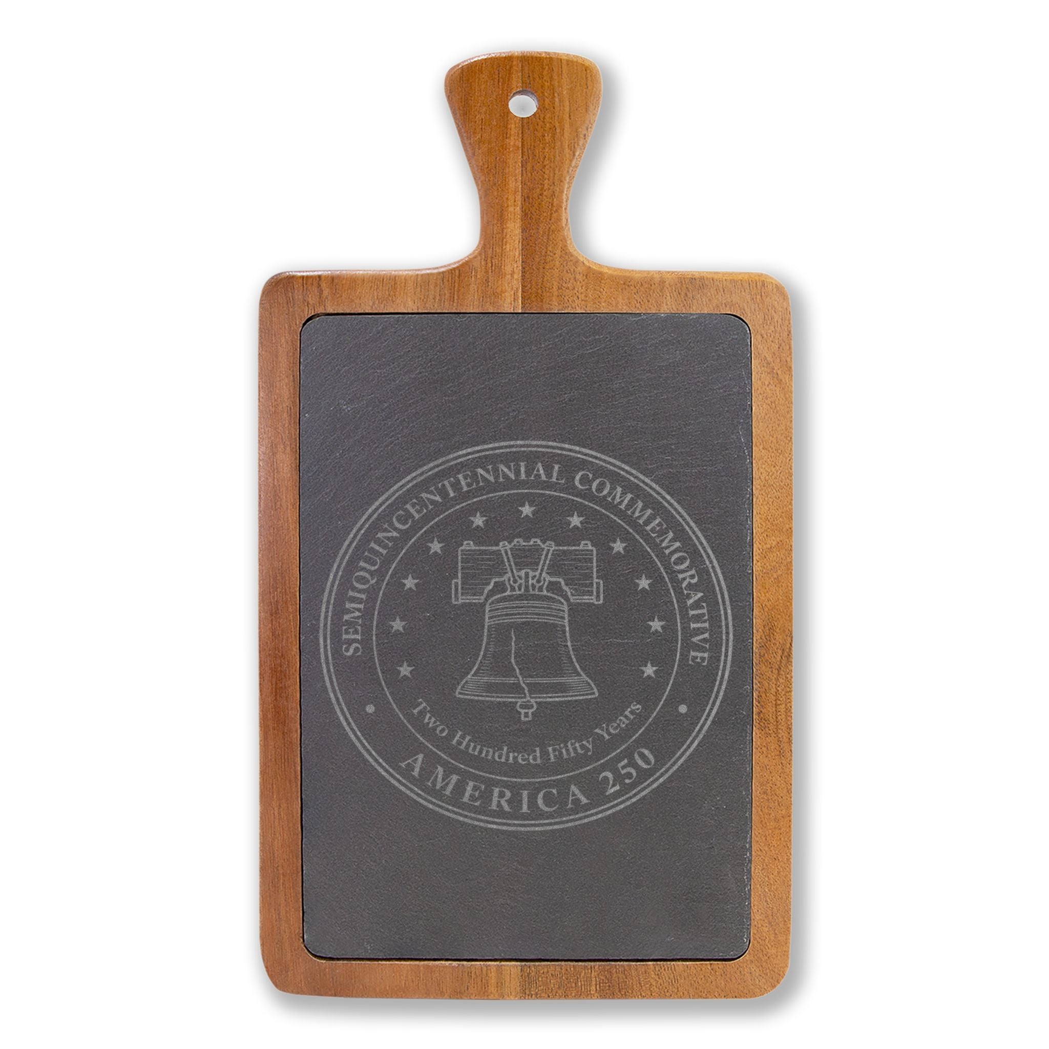 America 250 Liberty Bell Charcuterie Board Set with Slate Serving Tray