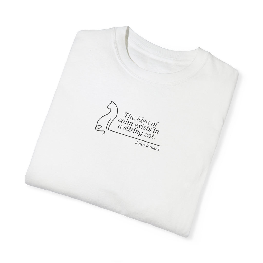 Inspirational Unisex Garment-Dyed T-shirt - 'The Idea of Comfort' Design
