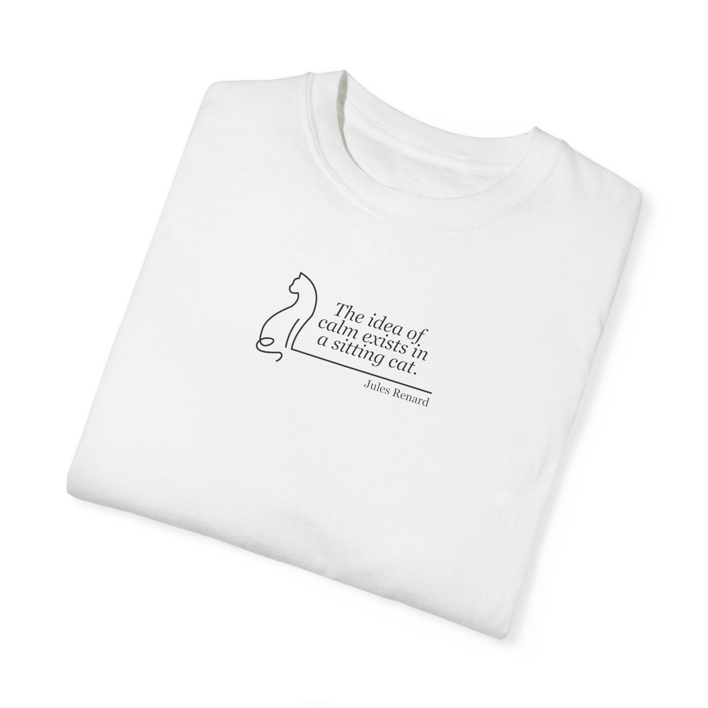 Inspirational Unisex Garment-Dyed T-shirt - 'The Idea of Comfort' Design