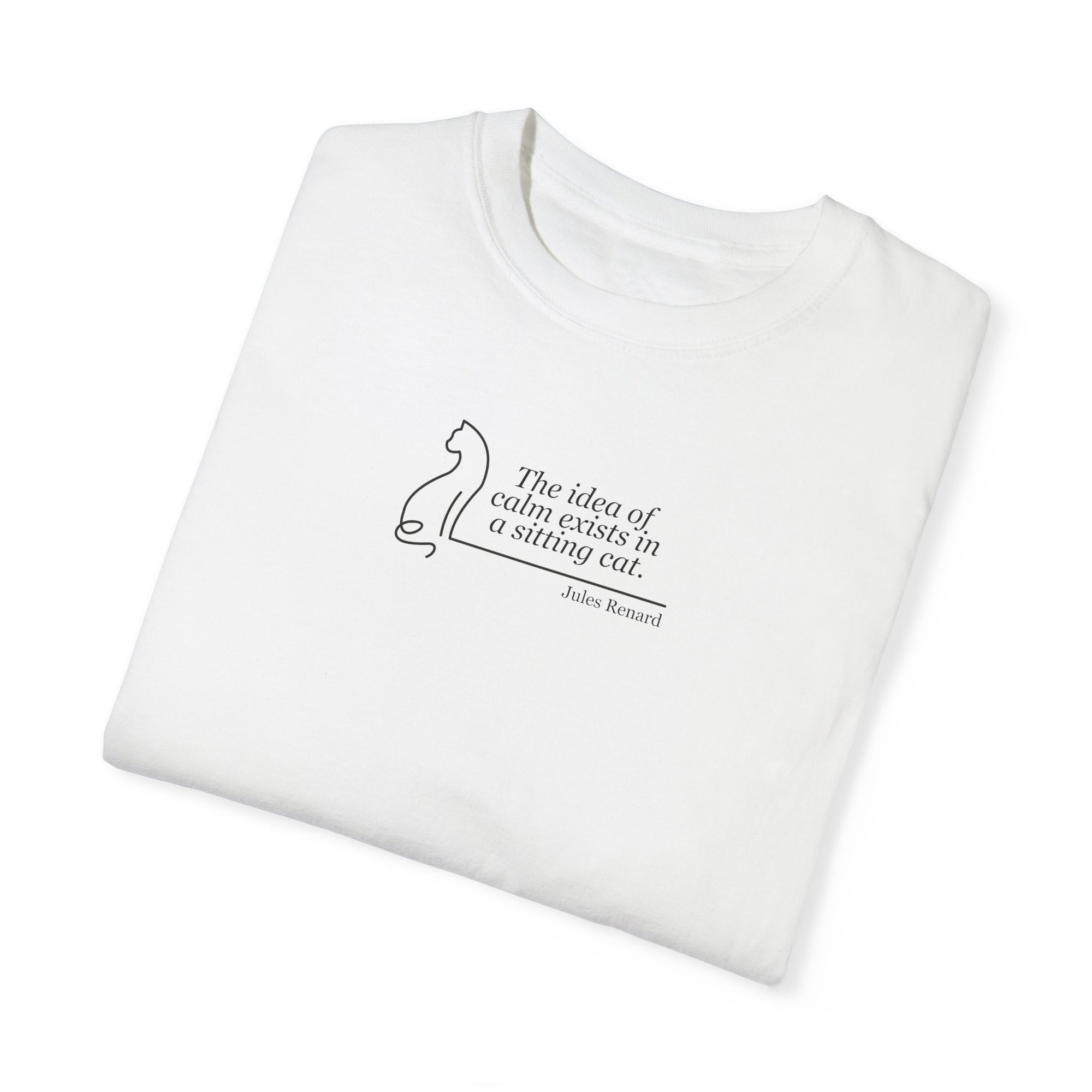 Inspirational Unisex Garment-Dyed T-shirt - 'The Idea of Comfort' Design