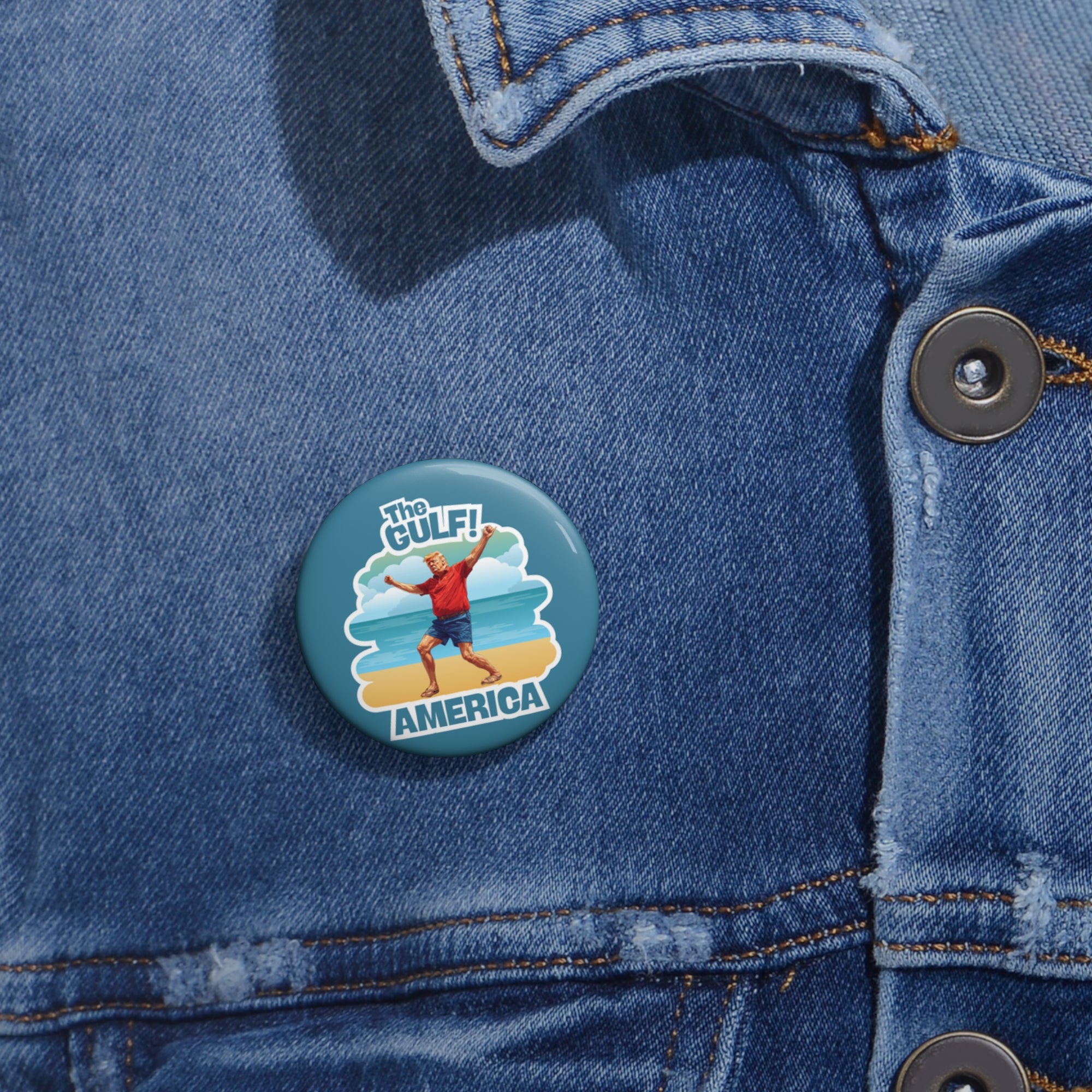 Gulf America Pin Buttons - Collectibles for Friends