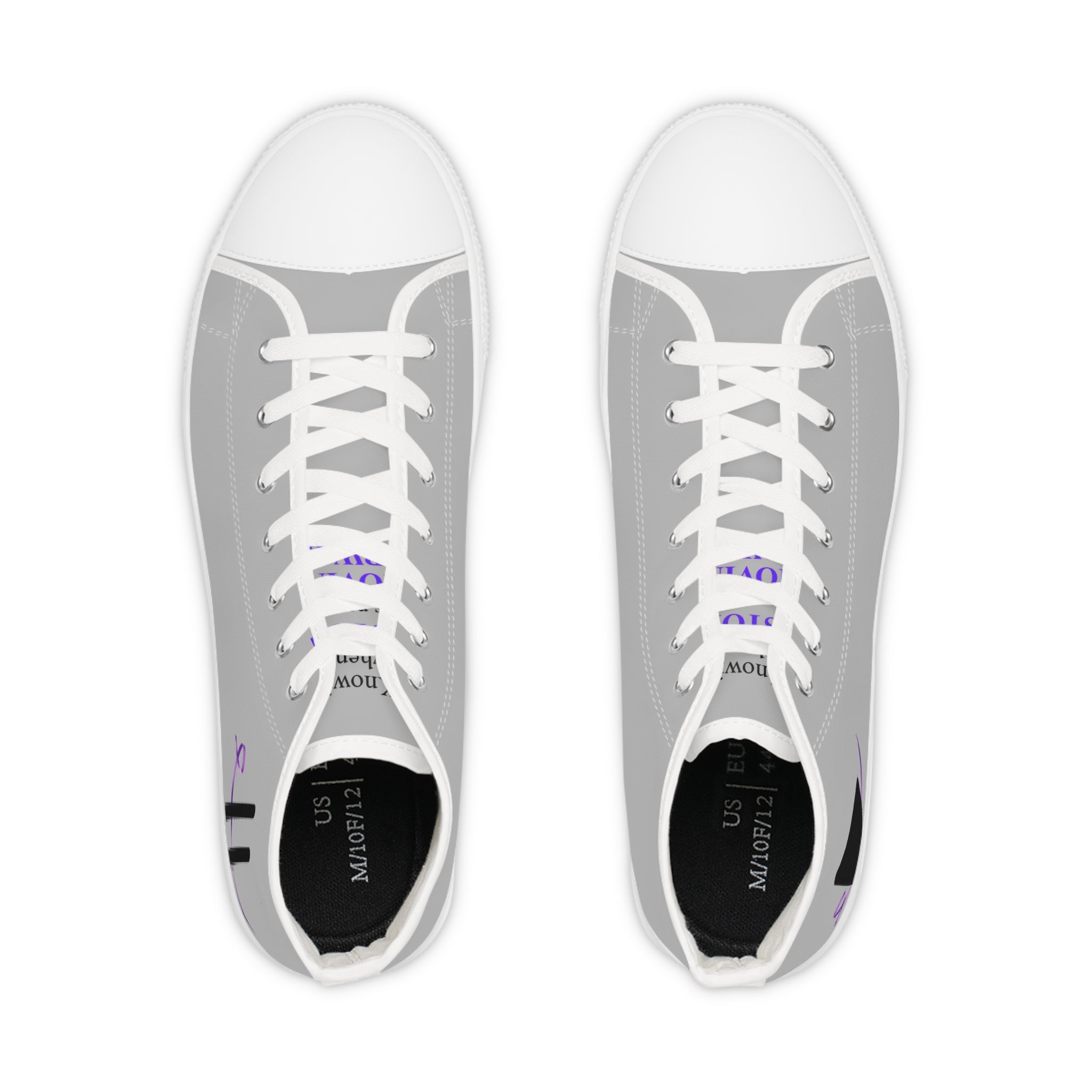 Pause & Play Men's High-Top Sneakers | Epilepsy Awareness Edition