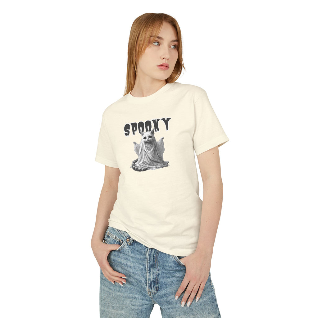 Spooky Ghost Kitty Unisex Tee, Halloween Shirt