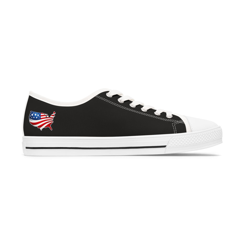 Make America Gracious Again Women's Low-Top Sneakers (Parody Canvas Shoes)