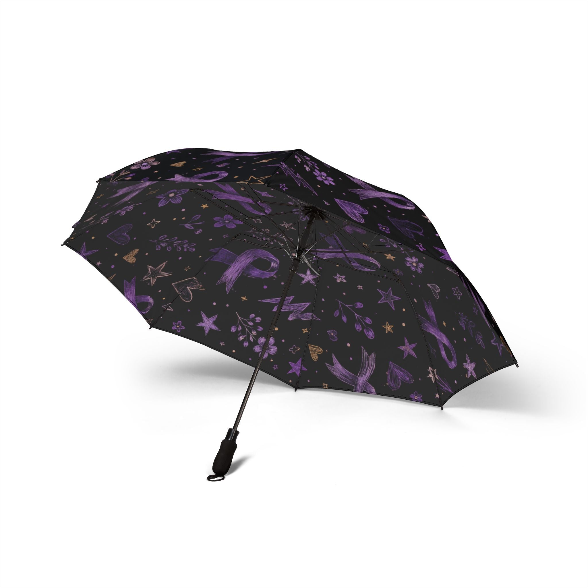 Purple Ribbon Epilepsy Awareness Umbrella (Semi-Automatic)