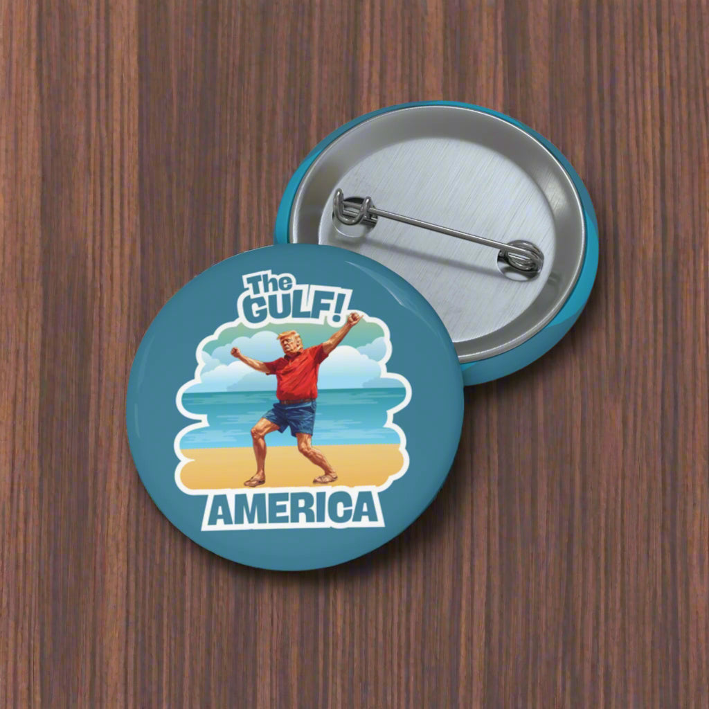 Gulf America Pin Buttons - Collectibles for Friends