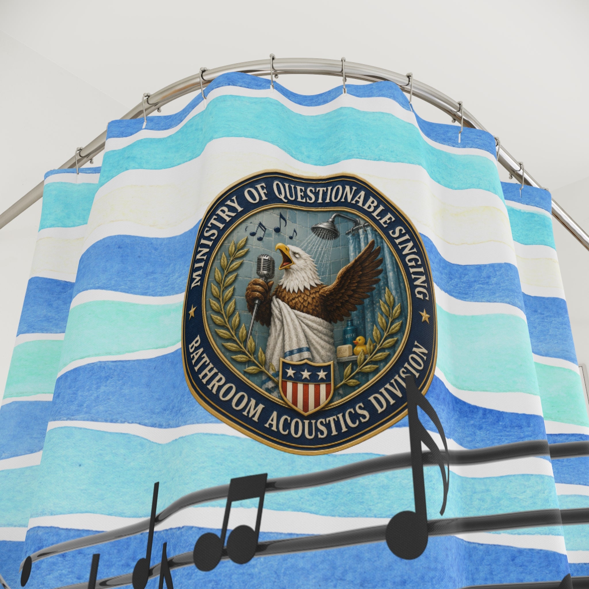 Ministry of Questionable Singing Shower Curtain