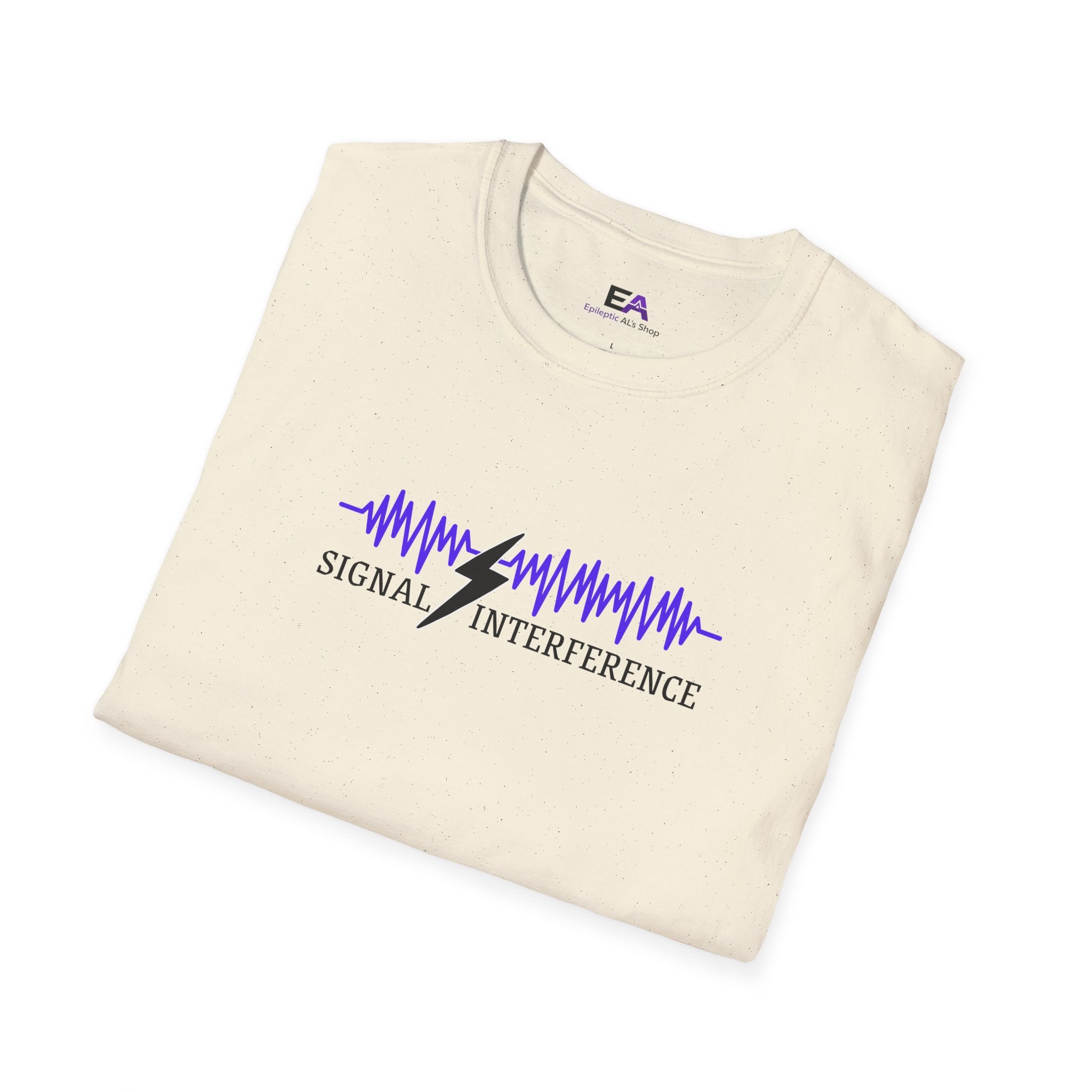 Signal Interference Women’s Tee – Minimalist Waveform Graphic T-Shirt
