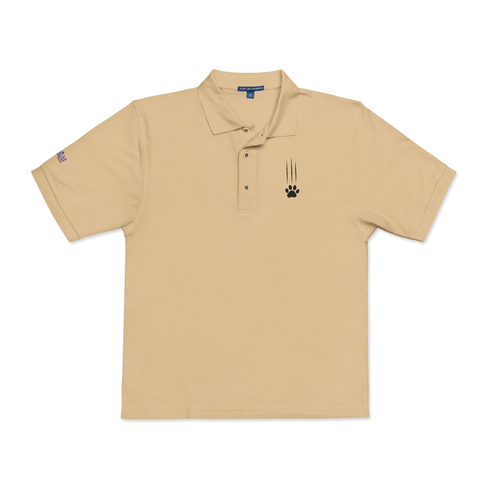 Classic Cat Clawed Embroidered Unisex Polo Shirt