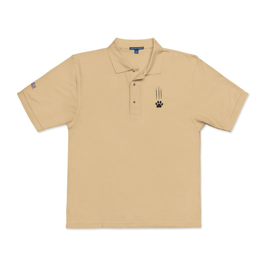 Classic Cat Clawed Embroidered Unisex Polo Shirt