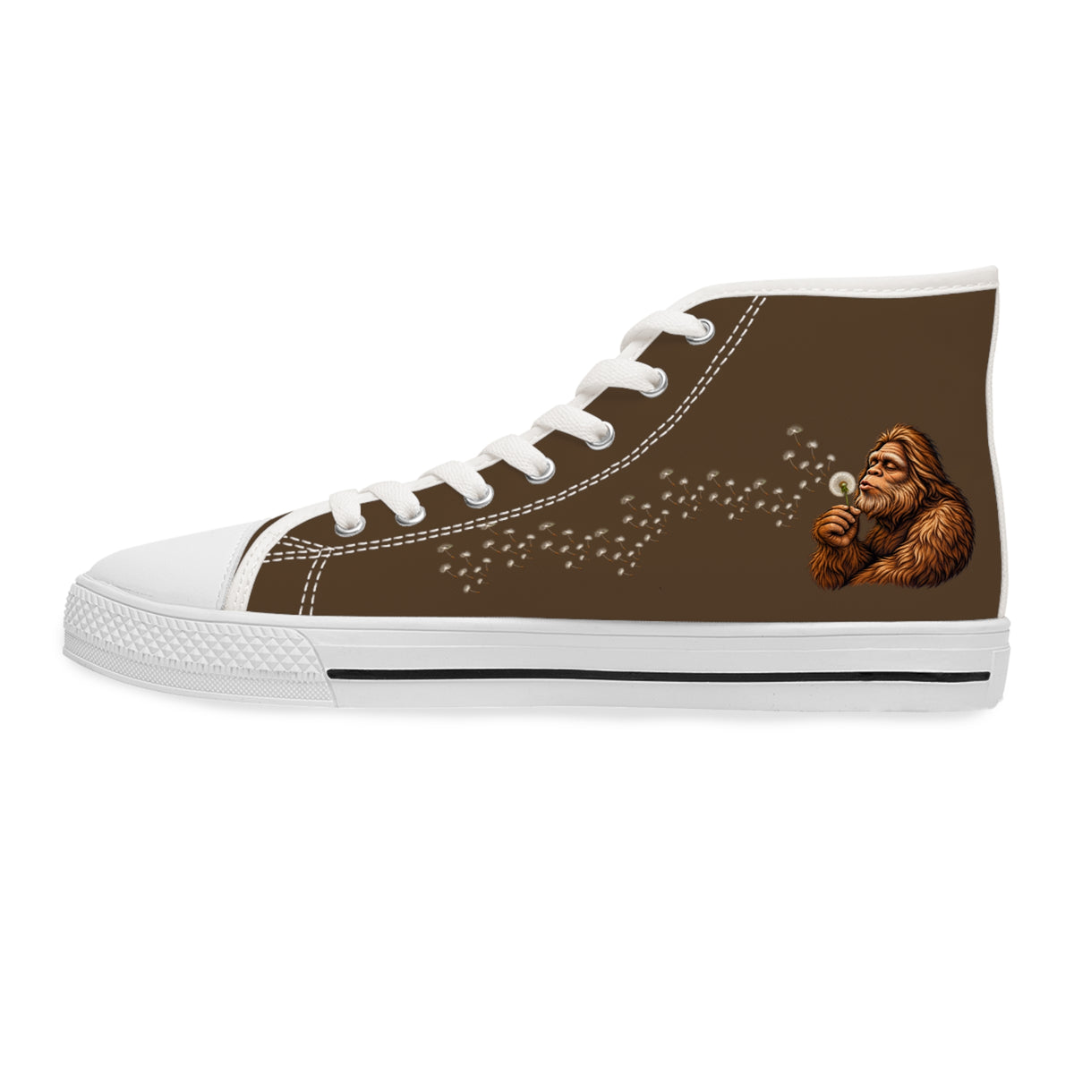Women's Bigfoot Dandelion High Top Sneakers | Brown Sasquatch Canvas Shoes