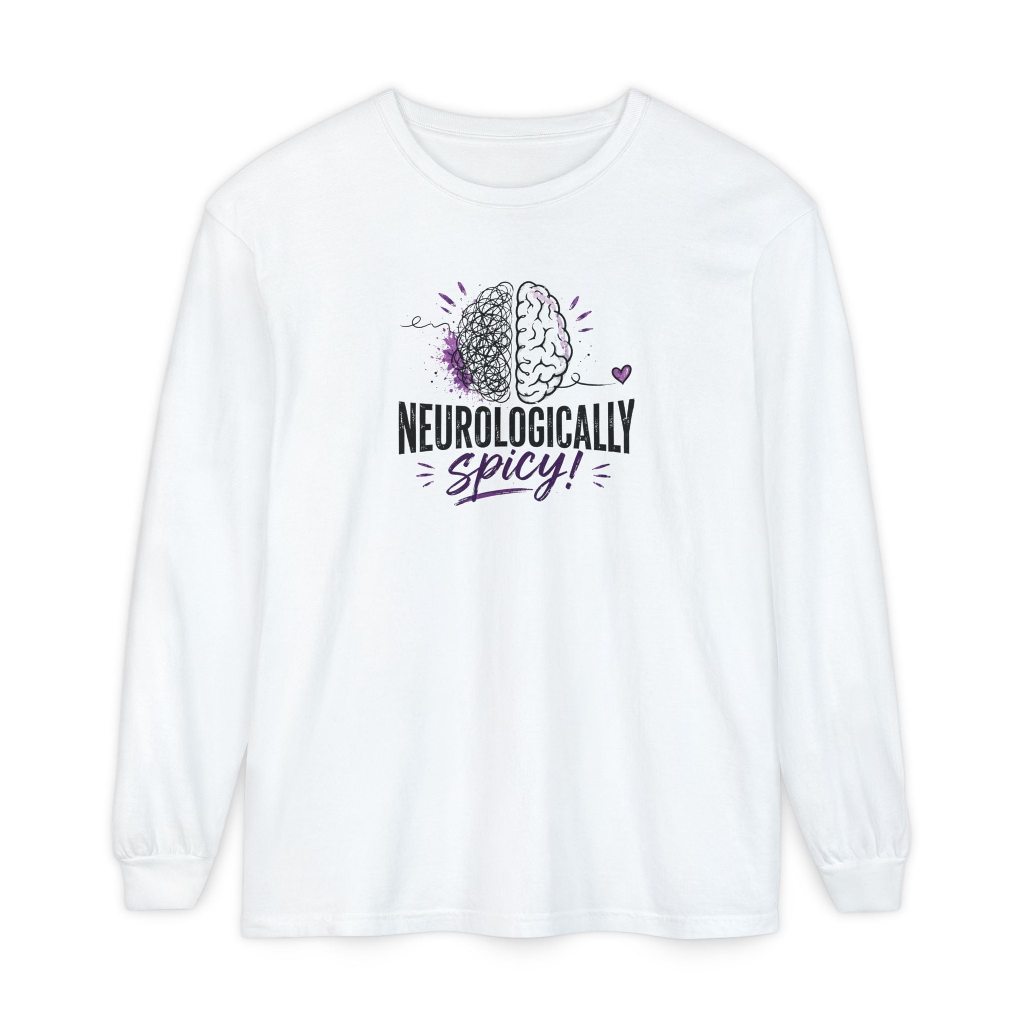 Neurologically Spicy Epilepsy Awareness Garment-Dyed Long Sleeve Shirt