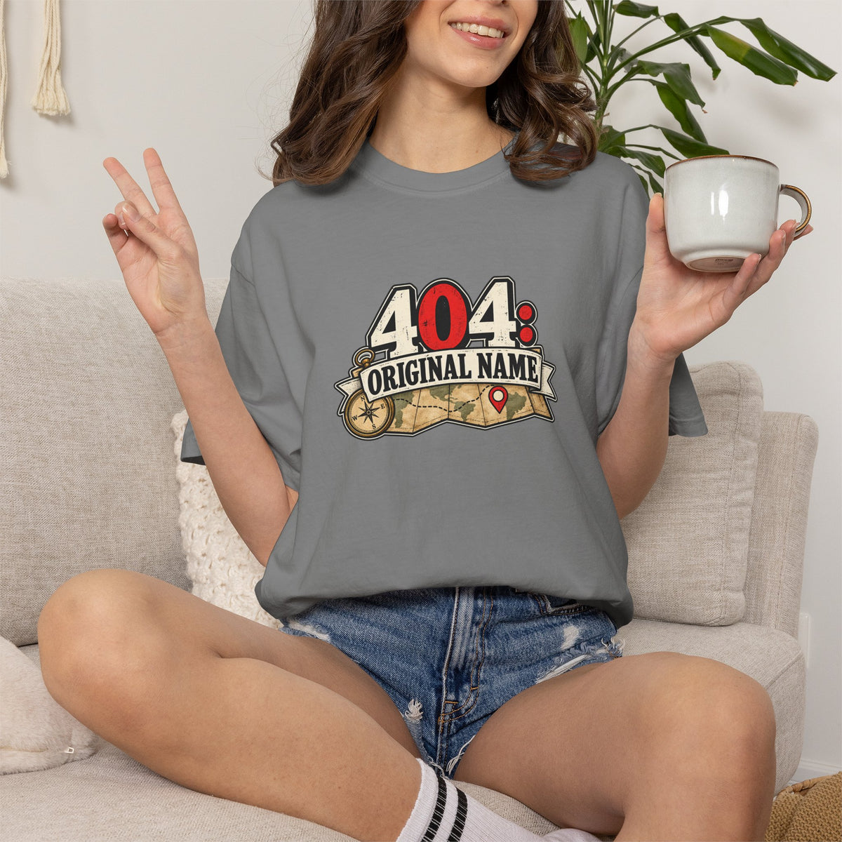 404: Original Name T-Shirt | Funny Geography Renaming Shirt