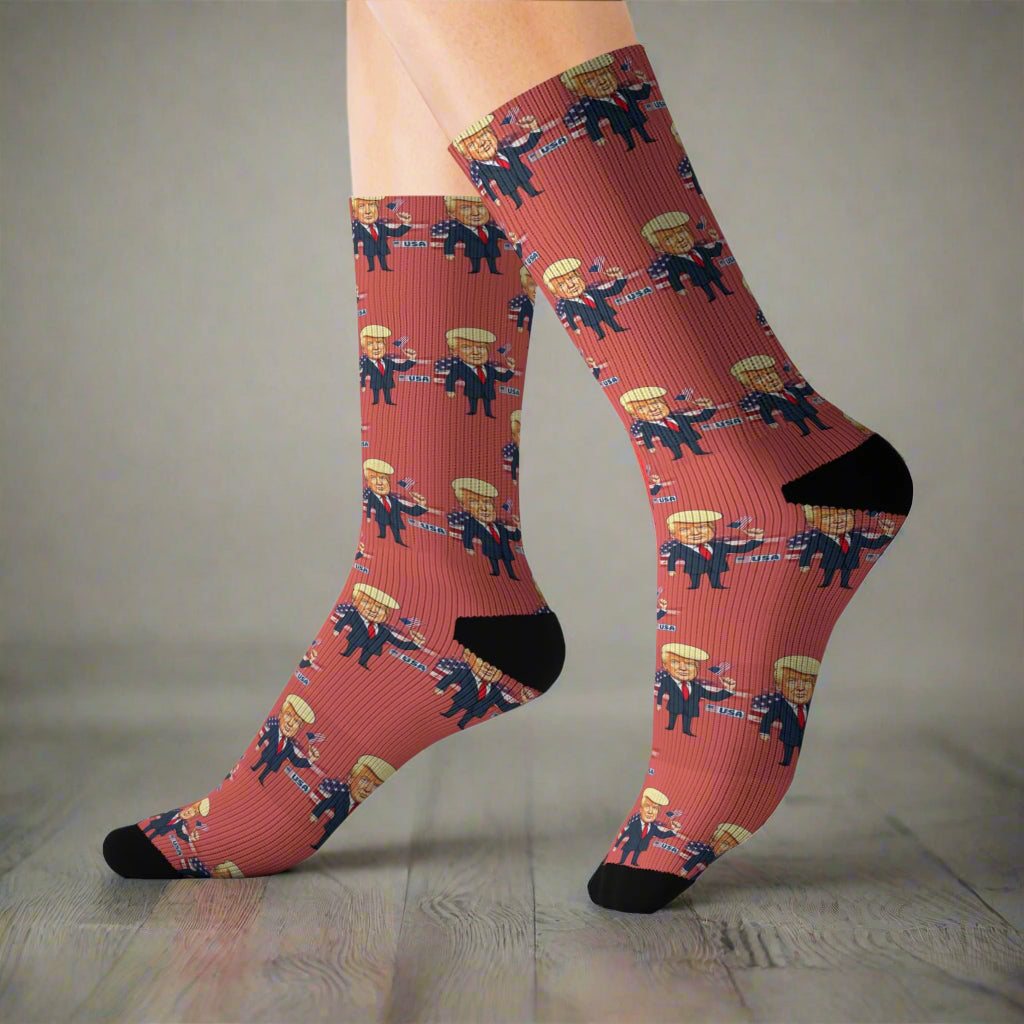 Fun Political Design Socks - Perfect for Casual Wear and Gifts