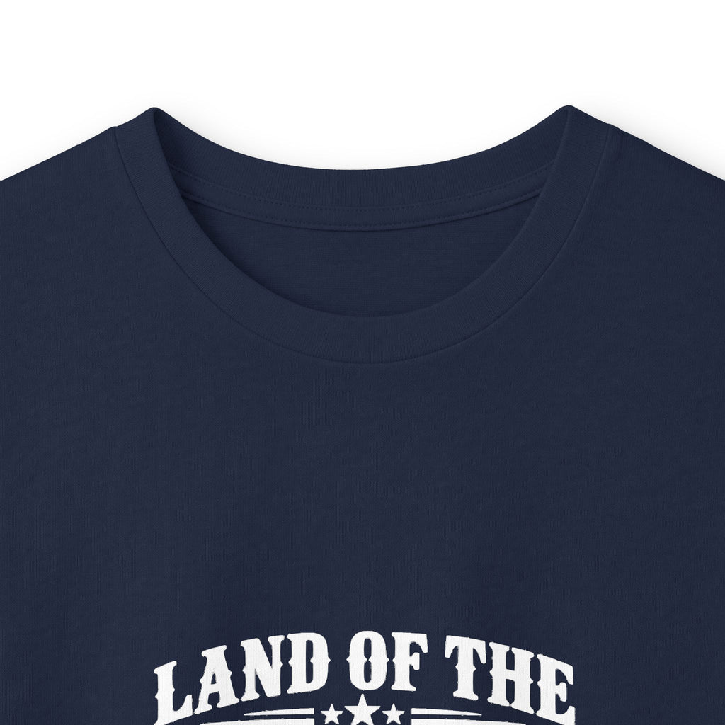 Land of the Free Long Sleeve T-Shirt | Vintage Patriotic American Freedom Tee