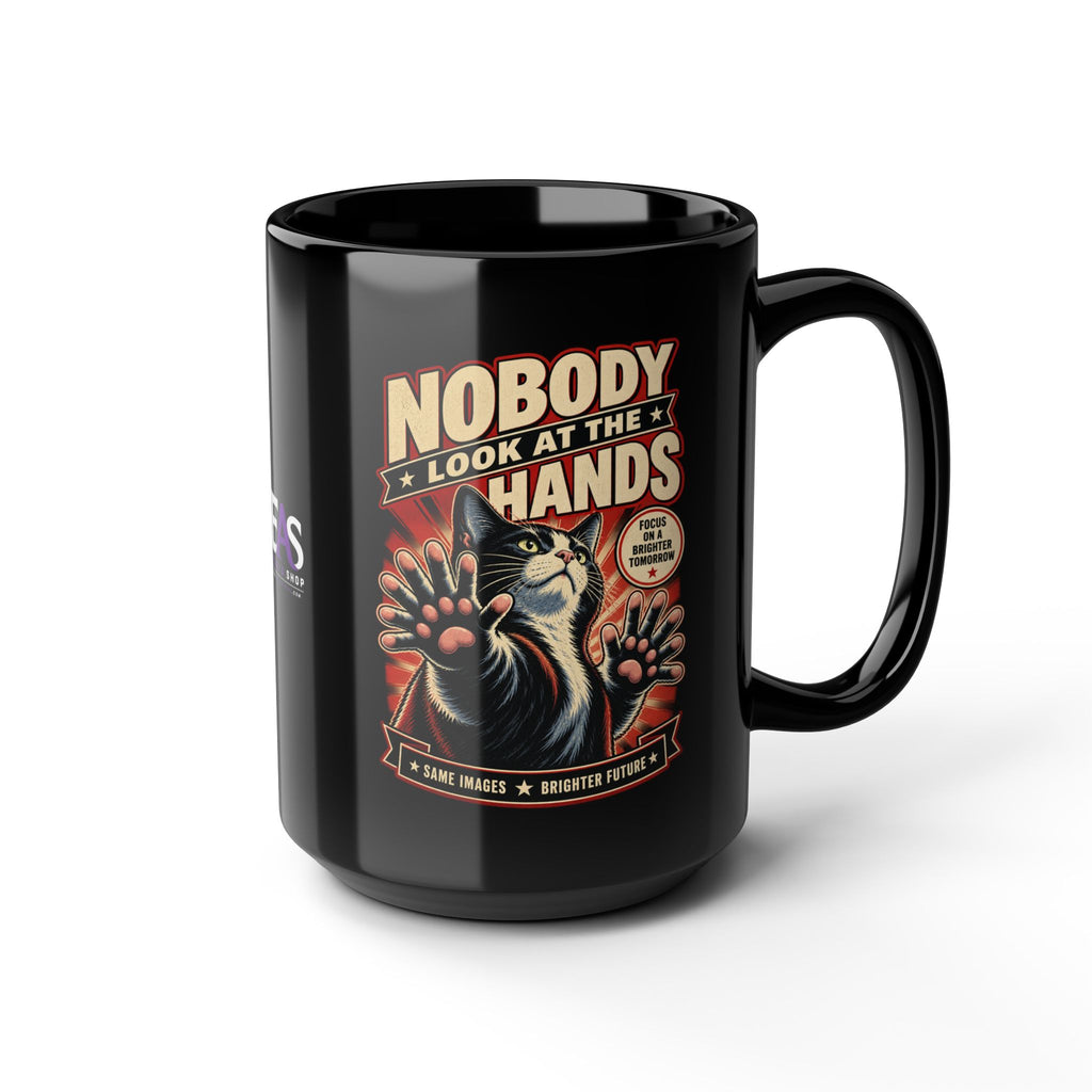 Nobody Look at the Hands AI Slop Mug