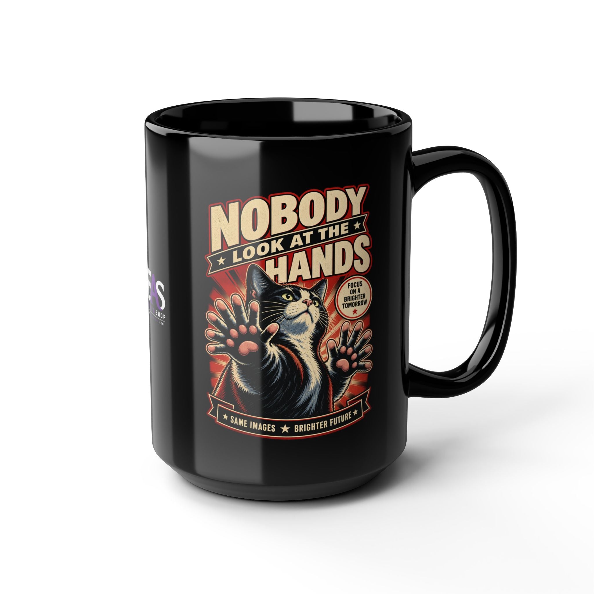 Nobody Look at the Hands AI Slop Mug