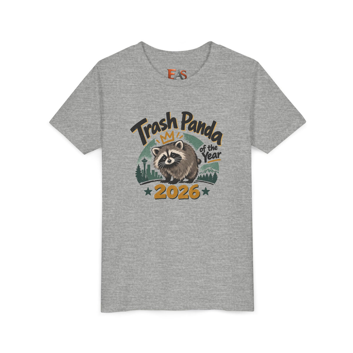 Trash Panda of the Year 2026 Youth T-Shirt | Jimothy-Inspired Raccoon Tee