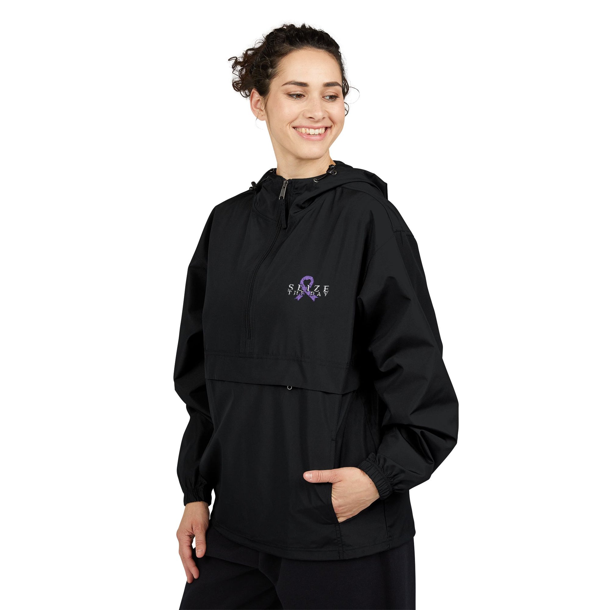 Champion Unisex Packable Anorak Jacket with Epilepsy Awareness Design