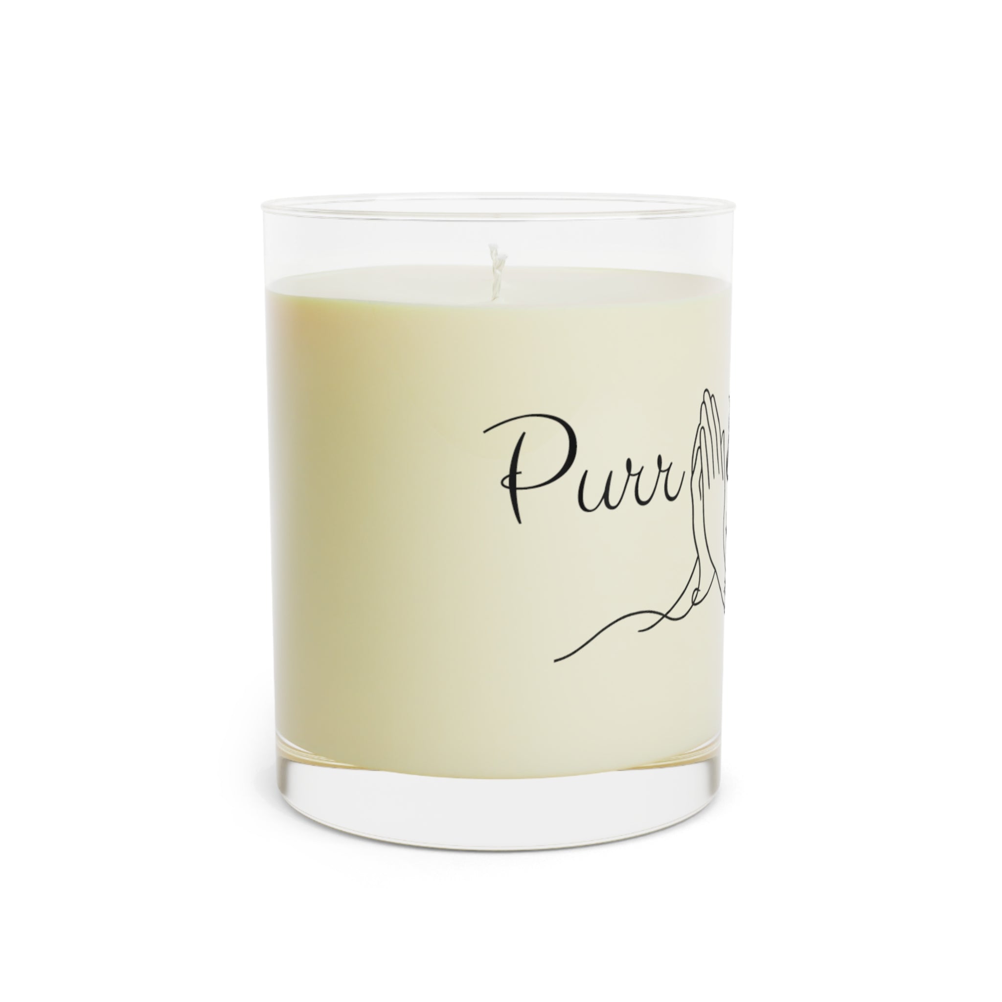 Purr & Pray Line Art Scented Candle