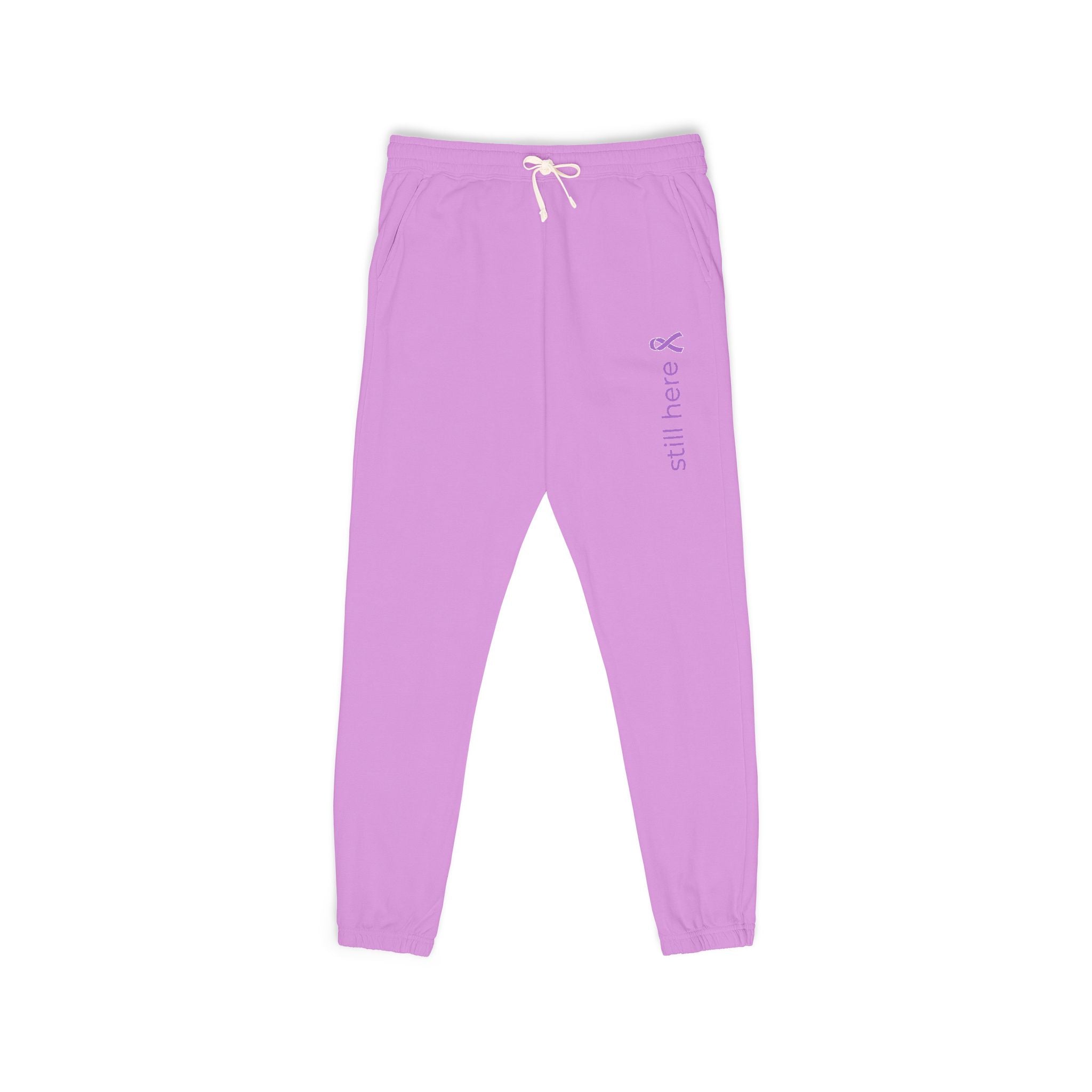 Still Here – Unisex Garment-Dyed Fleece Sweatpants