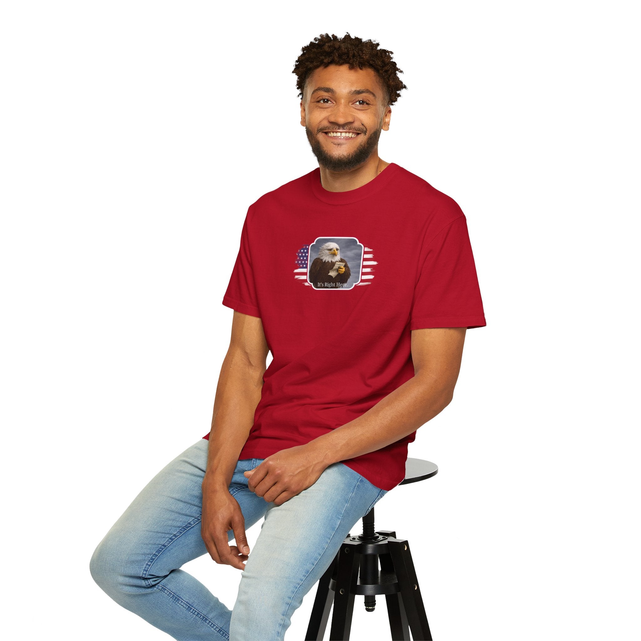 “It’s Right Here” Political Parody T-Shirt