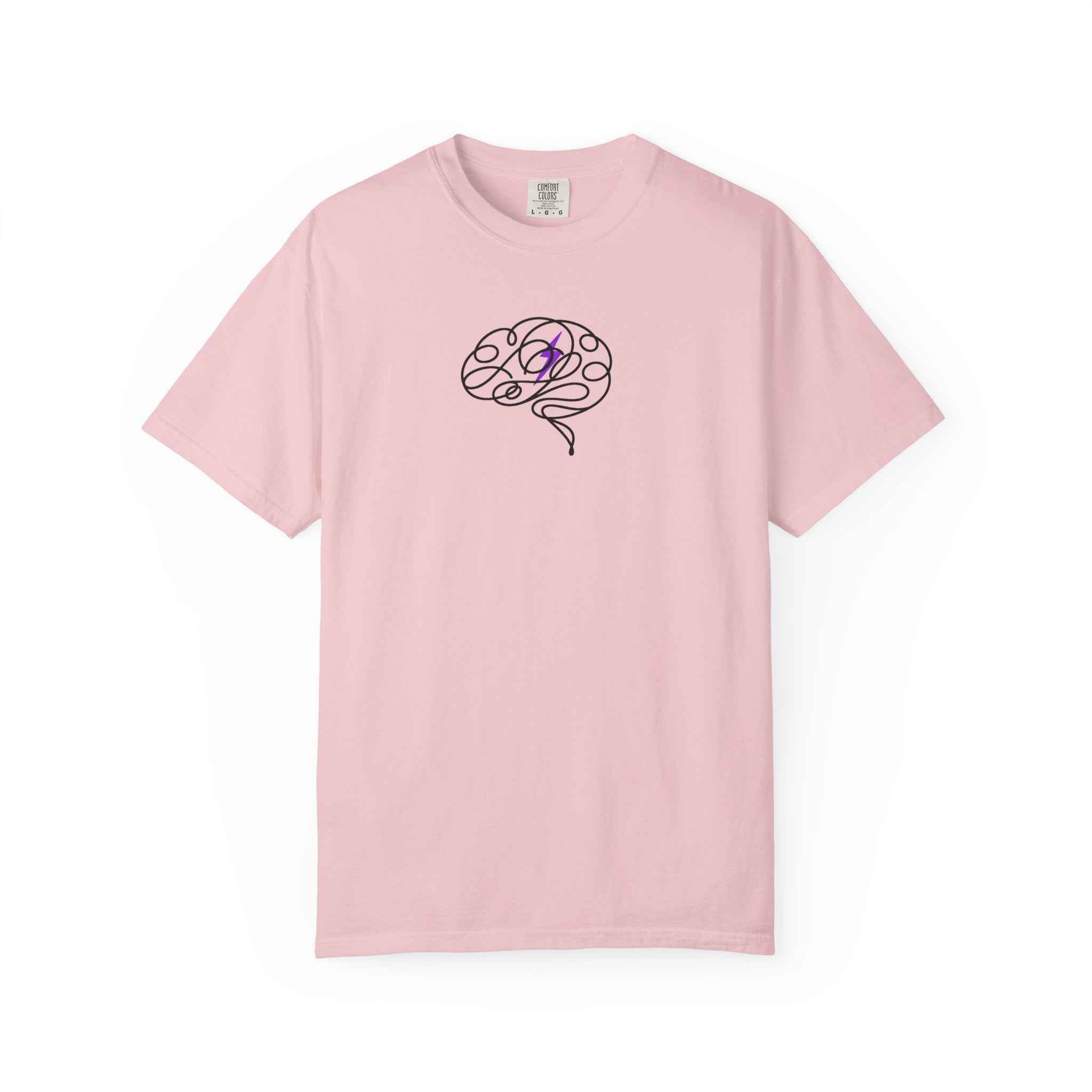 Abstract Brain Line Art T-Shirt – Epilepsy Awareness Edition