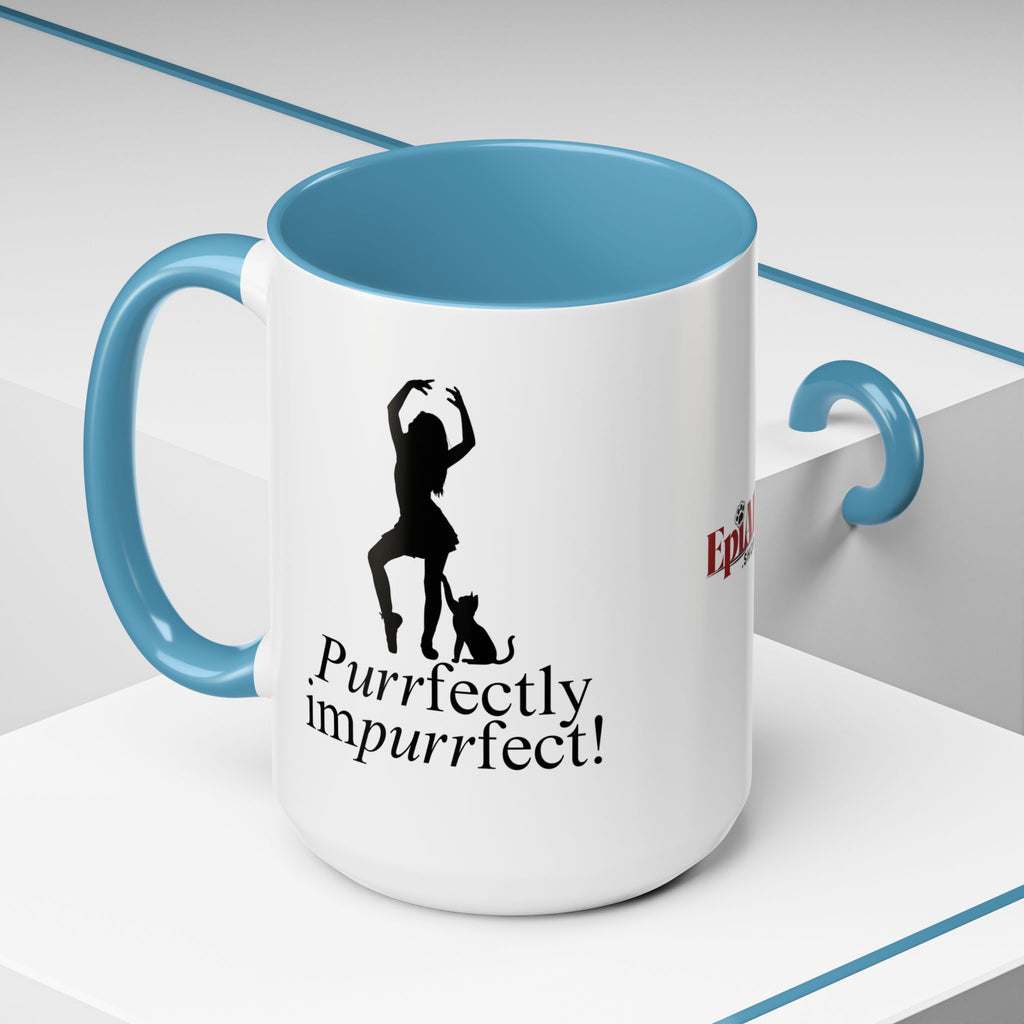 Purrfectly Impurrfect Accent Coffee Mug (11, 15oz)