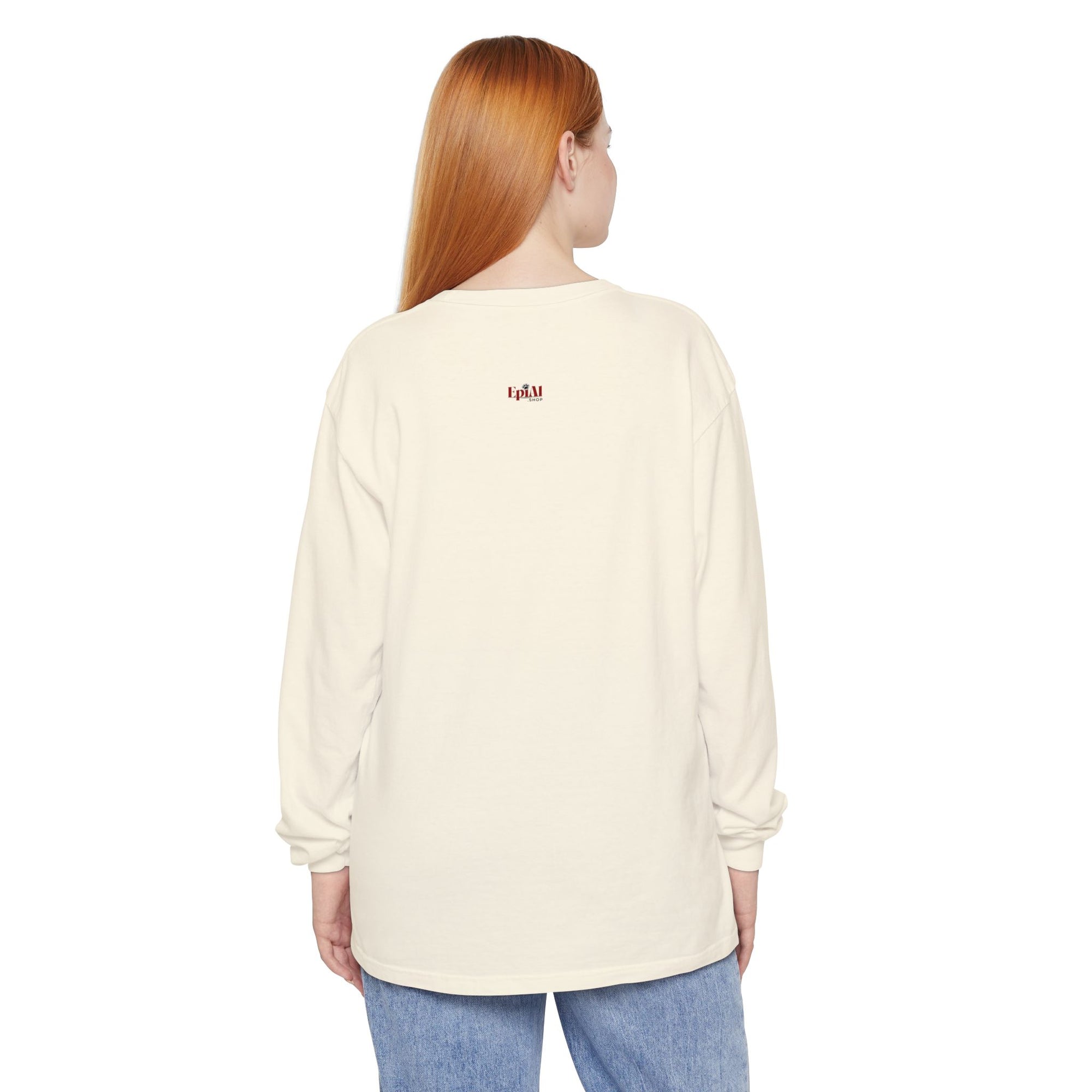 Grim Reaper with Cat Long Sleeve T-Shirt