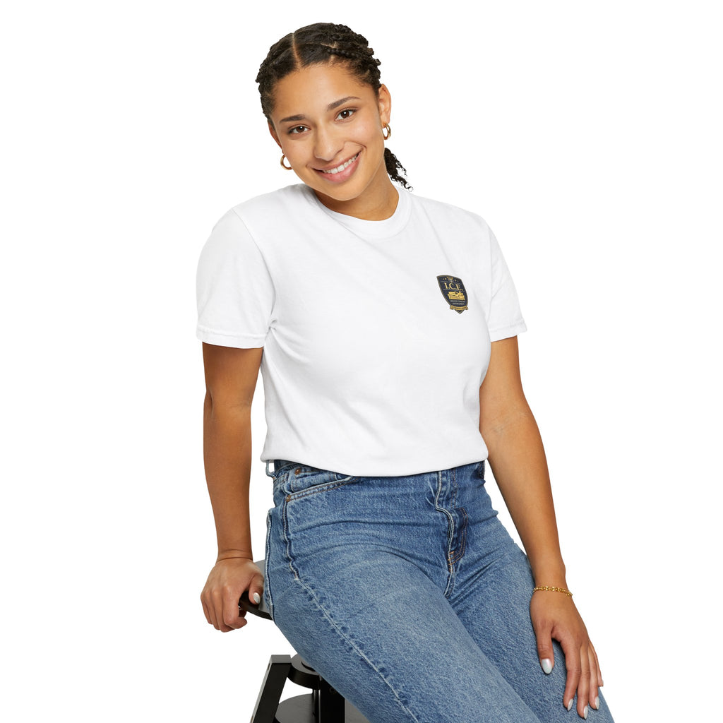 I.C.E. Badge T-Shirt | Institute of Cozy Excellence Parody Tee