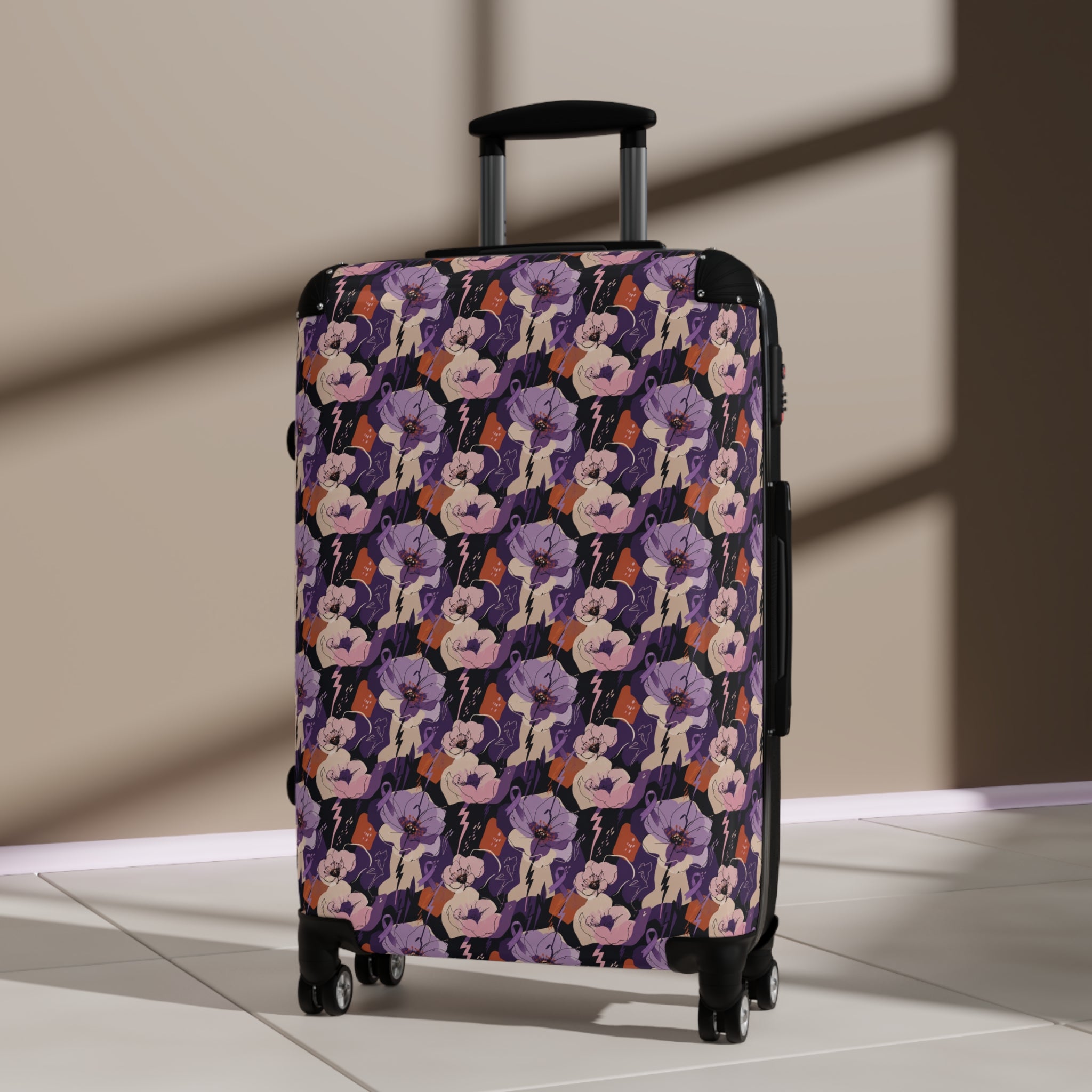 Electric Bloom Epilepsy Awareness Hard-Shell Suitcase