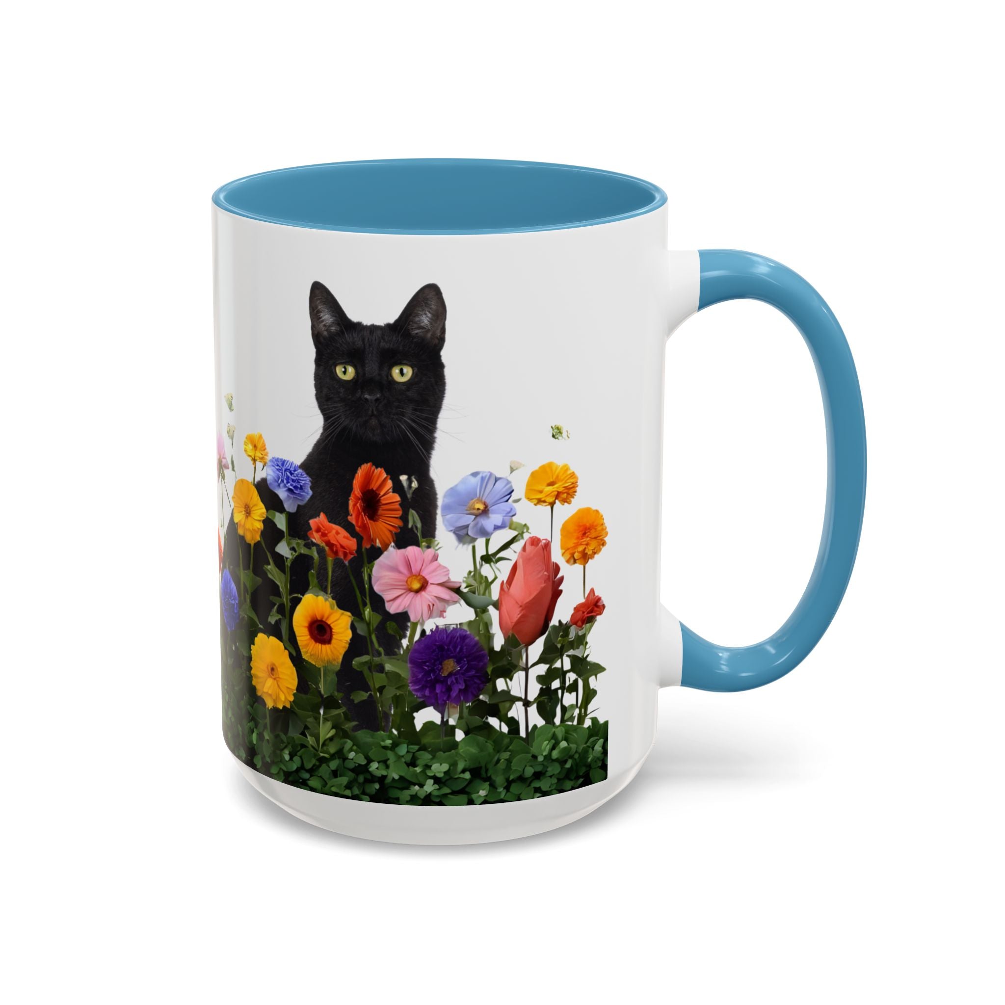 Floral Cats Coffee Mug - 11 oz/15 oz