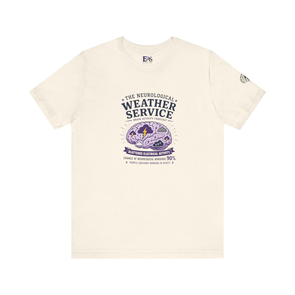 Neurological Weather Service Epilepsy Awareness T-Shirt | Brain Forecast Tee