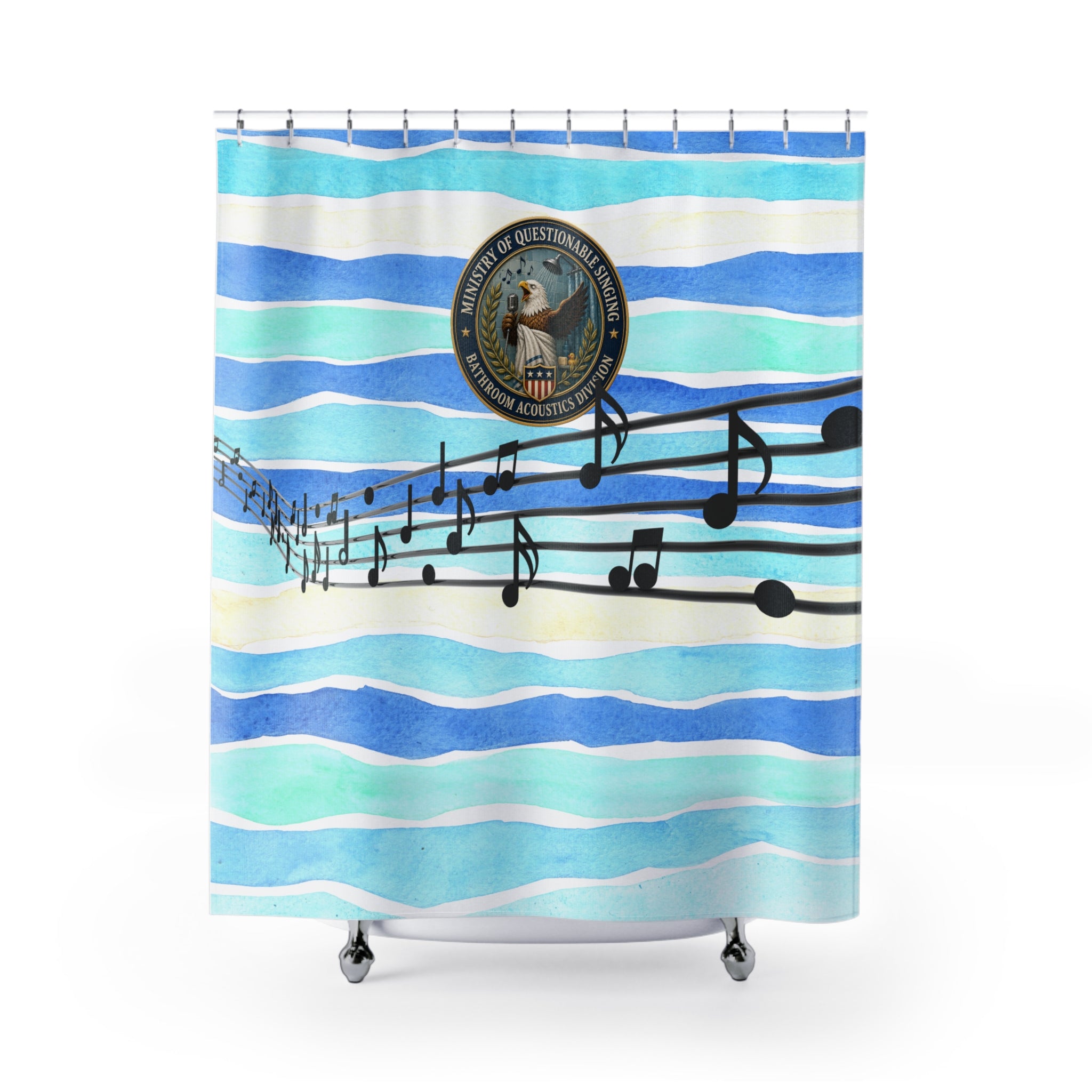 Ministry of Questionable Singing Shower Curtain