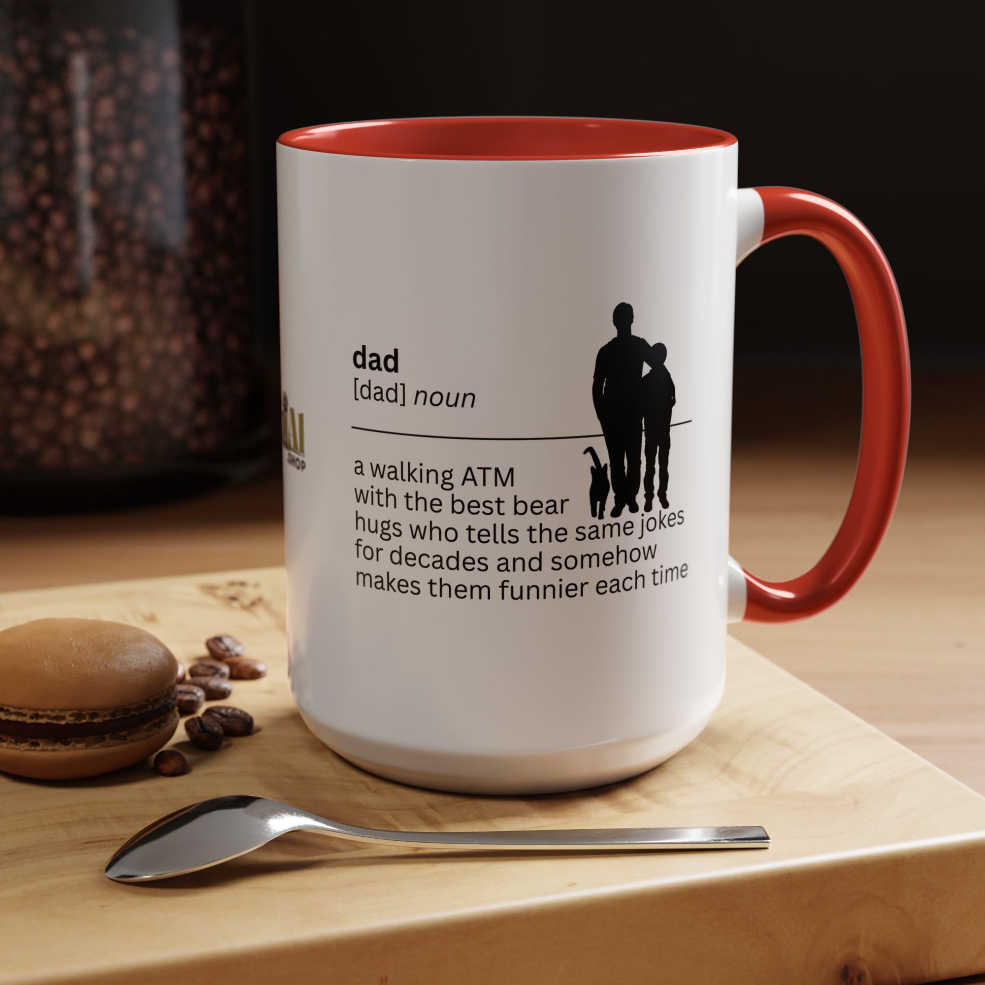 Dad ATM Accent Coffee Mug - Perfect Gift for Dads