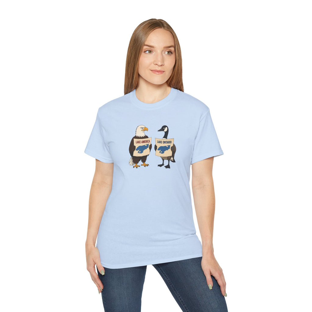 Lake America vs. Lake Ontario Eagle and Goose T-Shirt