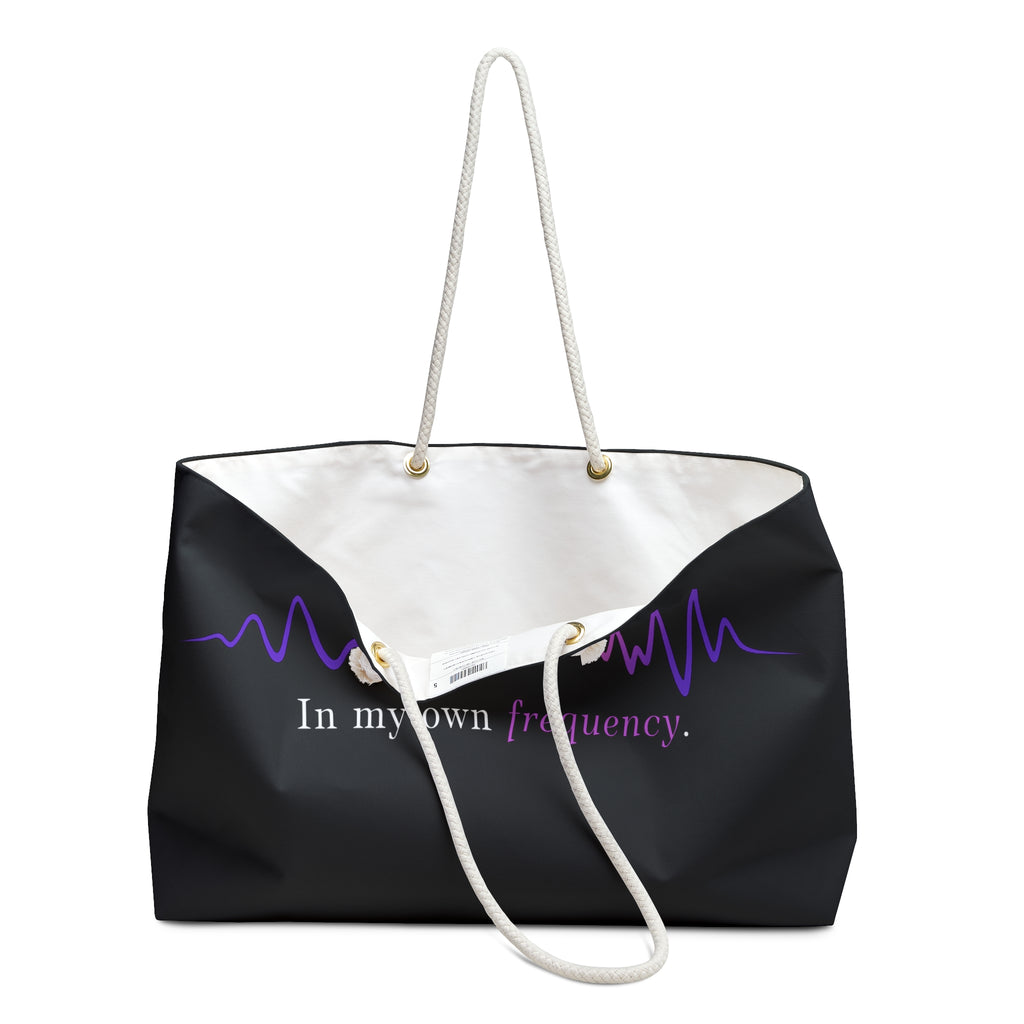 In My Own Frequency Weekender Bag – Epilepsy Awareness & Neuro Advocacy Tote