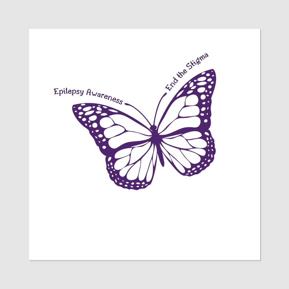 Epilepsy Butterfly Temporary Tattoos Inkedjoy