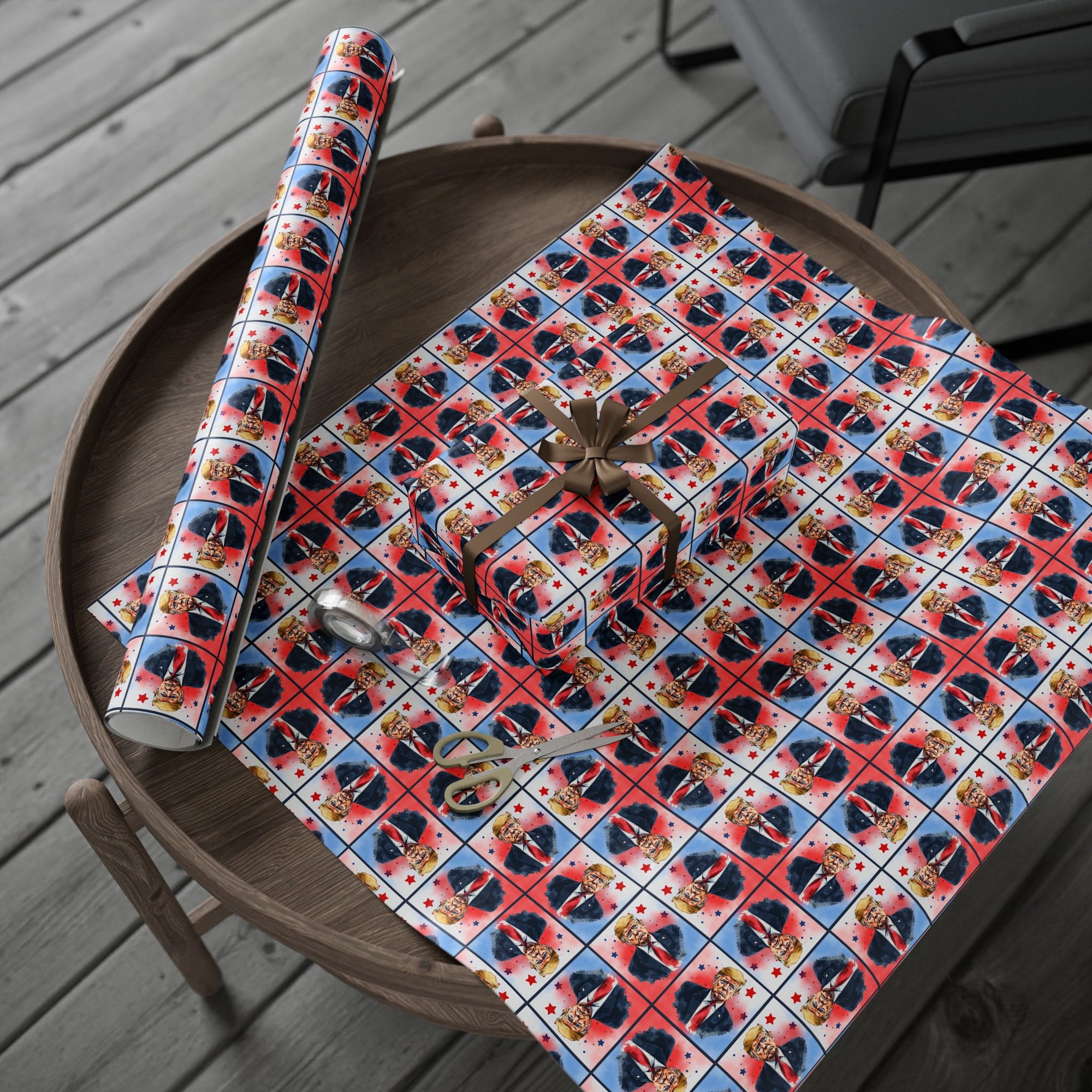 Stars & Trump Wrapping Paper, All Purpose