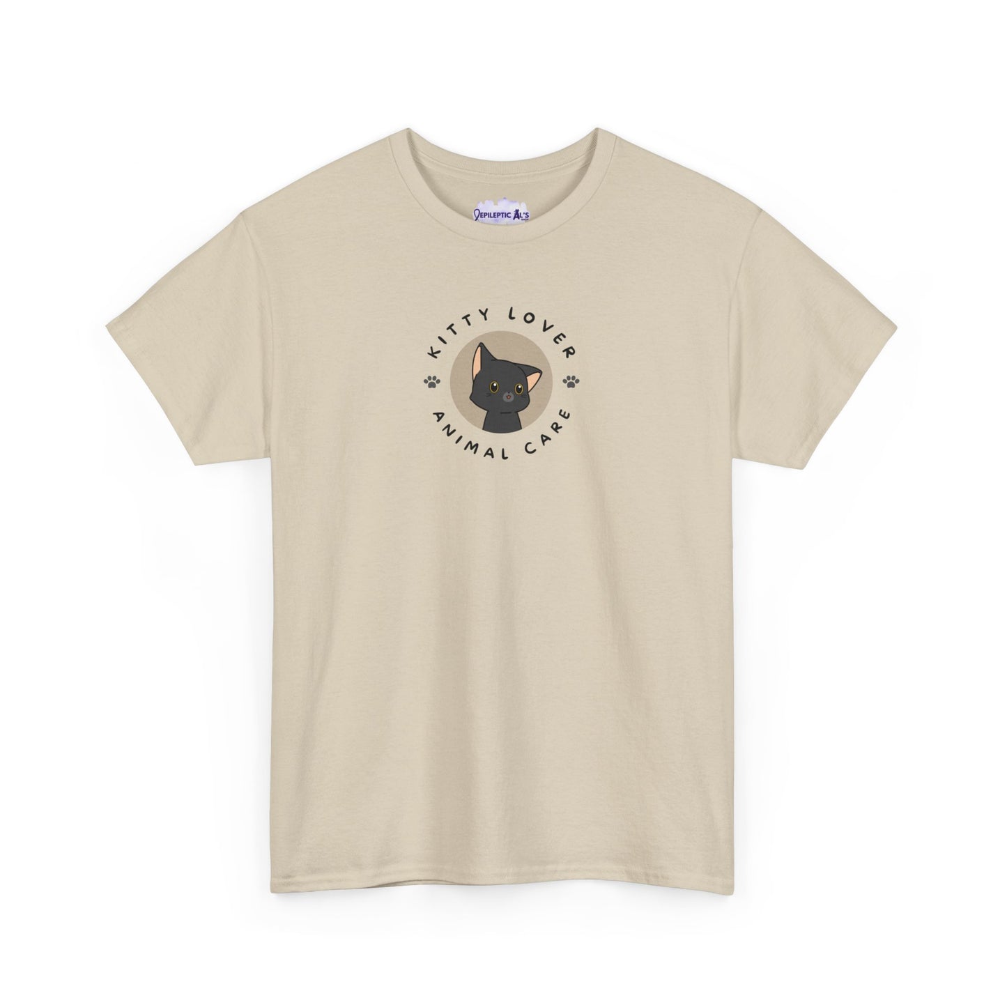 Kitty Lover Pet Care Unisex Heavy Cotton Tee - T - Shirt - Epileptic Al’s Shop