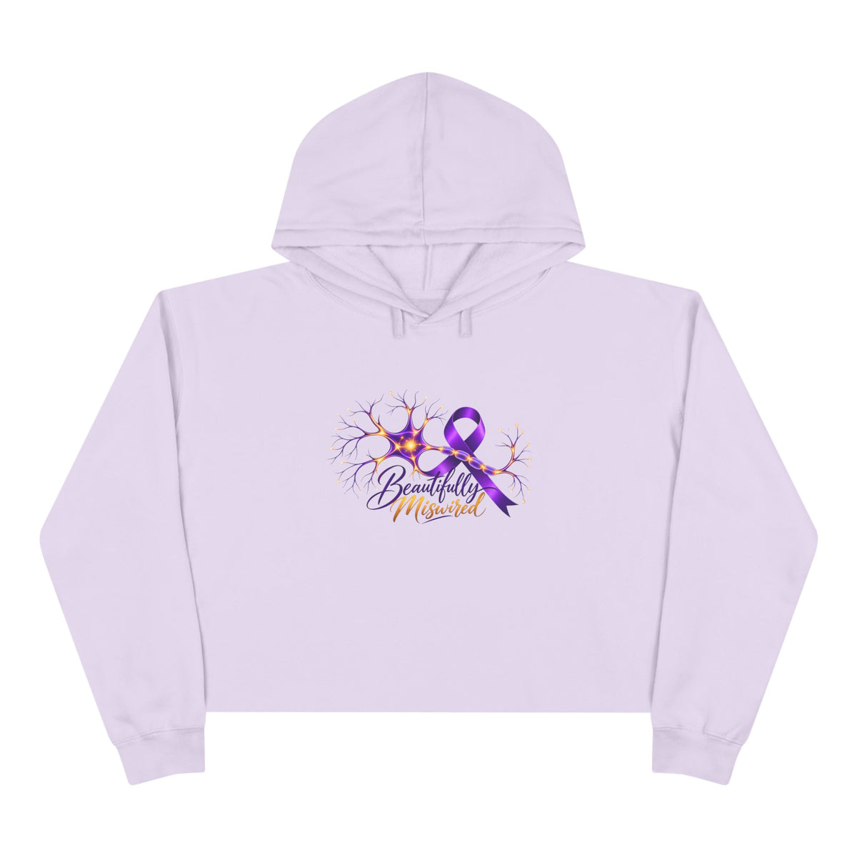 Beautifully Miswired Epilepsy Awareness Women's Cropped Hoodie