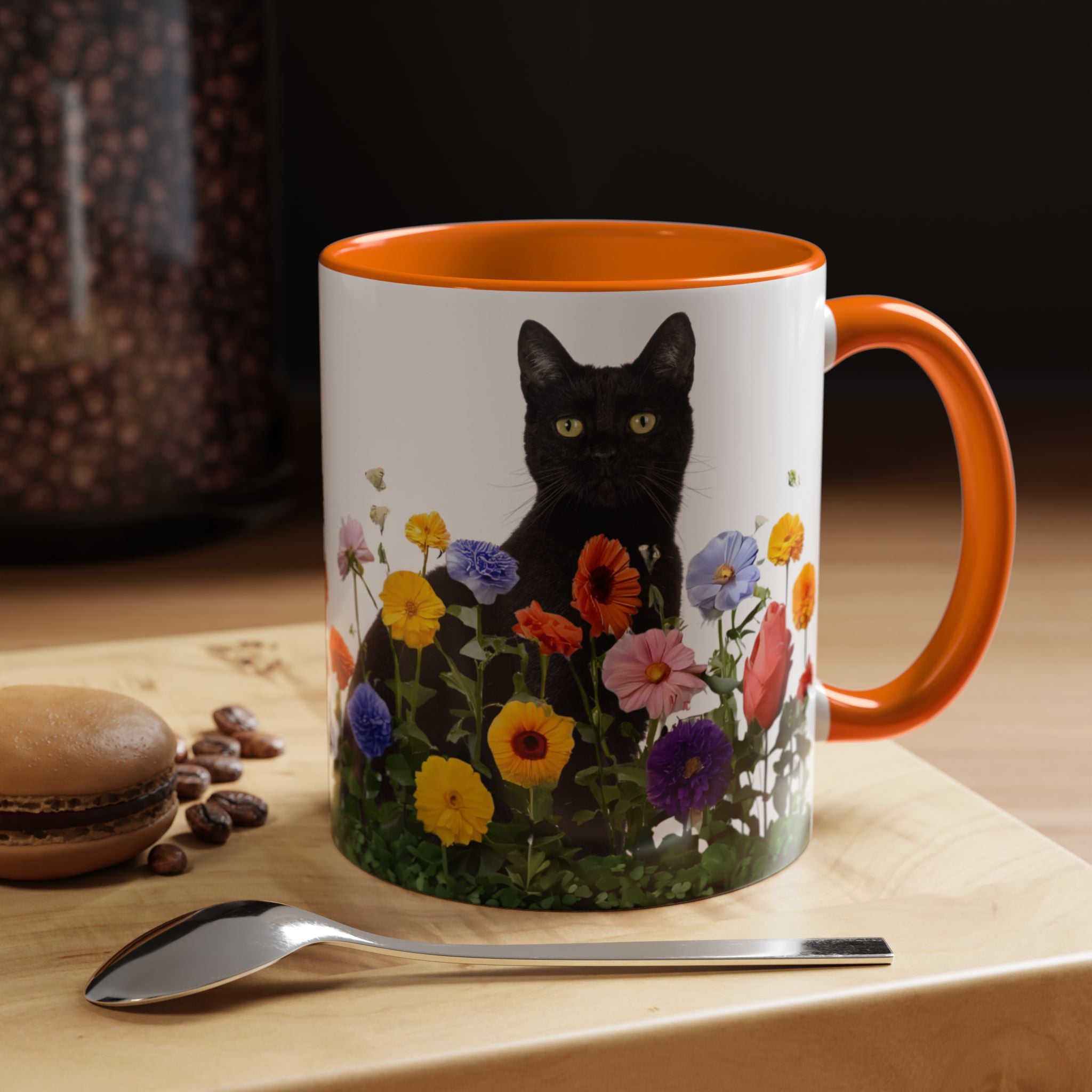 Floral Cats Coffee Mug - 11 oz/15 oz