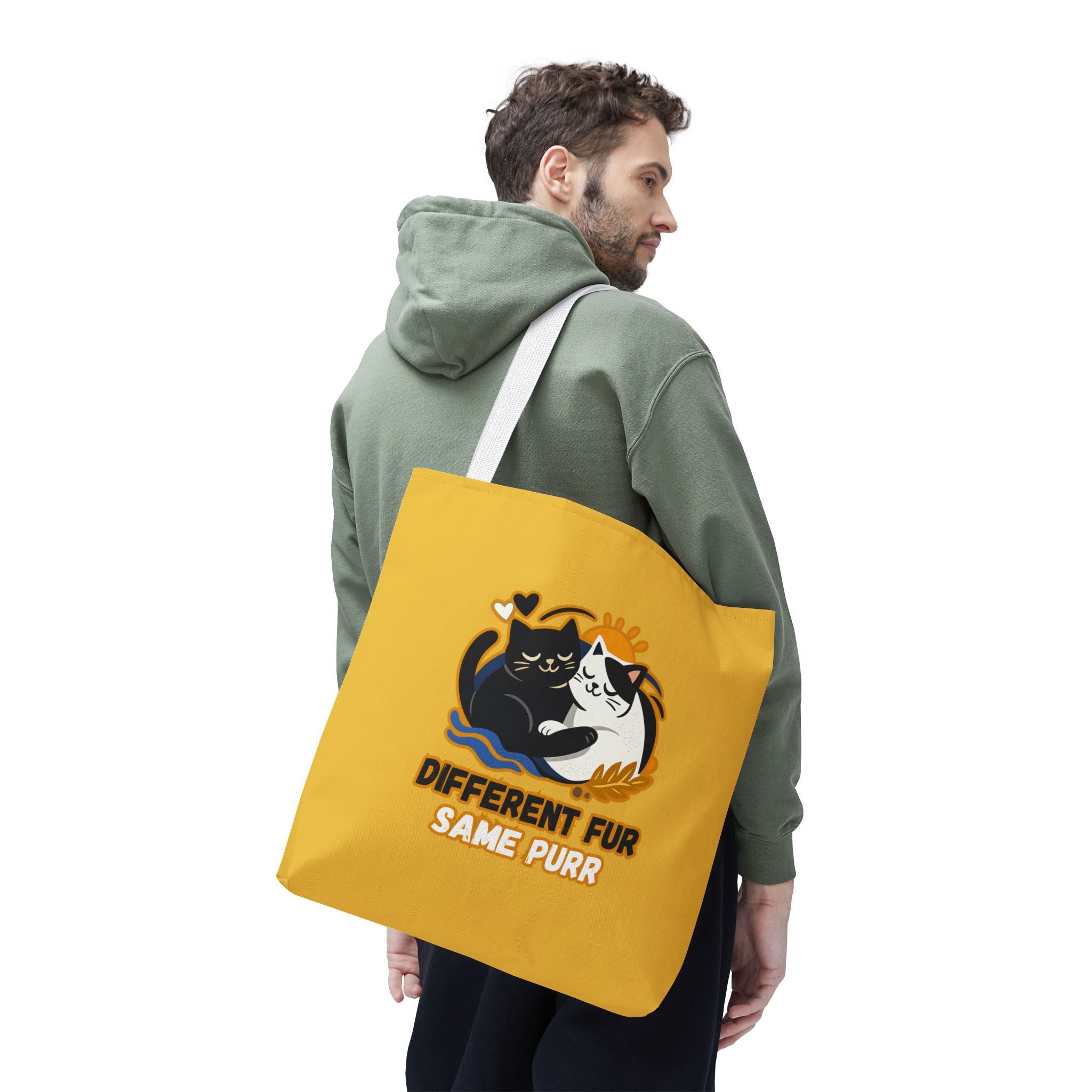 Different Fur, Same Purr Cat Tote Bag – Cozy Friendship Market Bag
