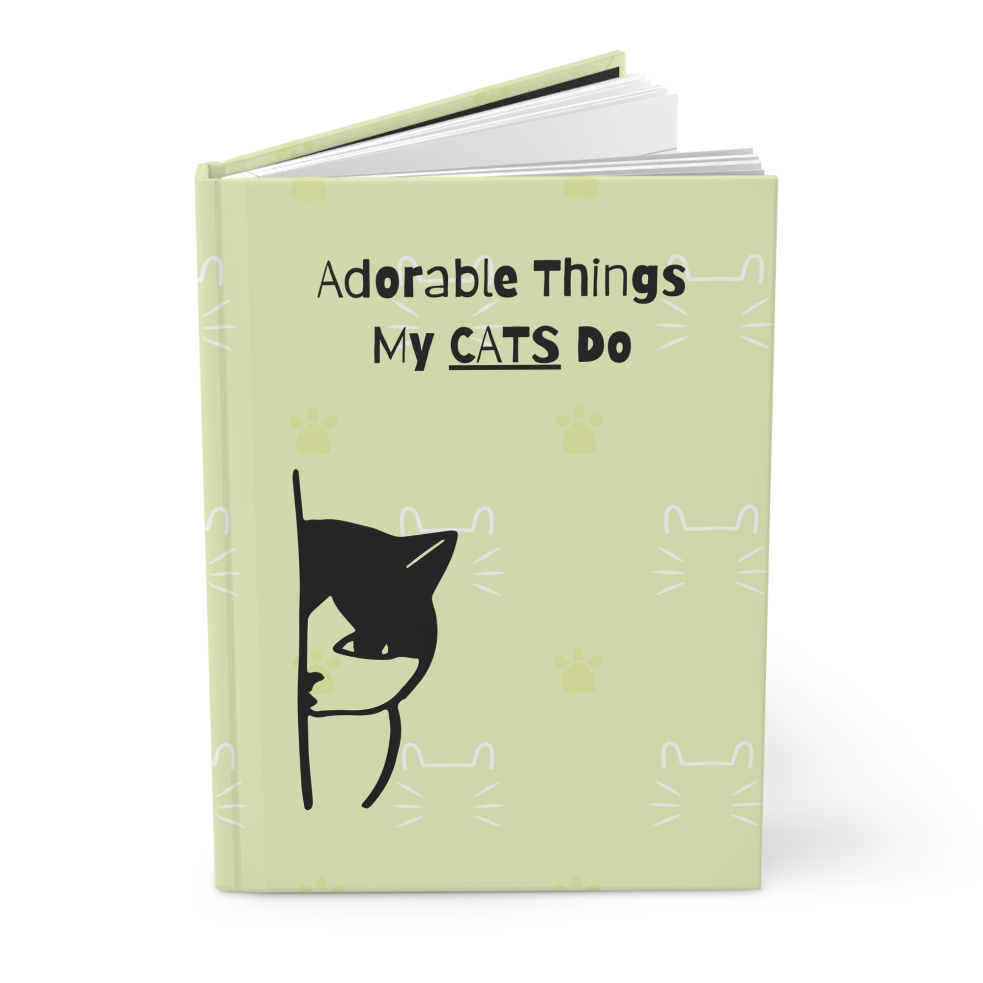 Adorable Things My Cats Do Hardcover Journal Matte
