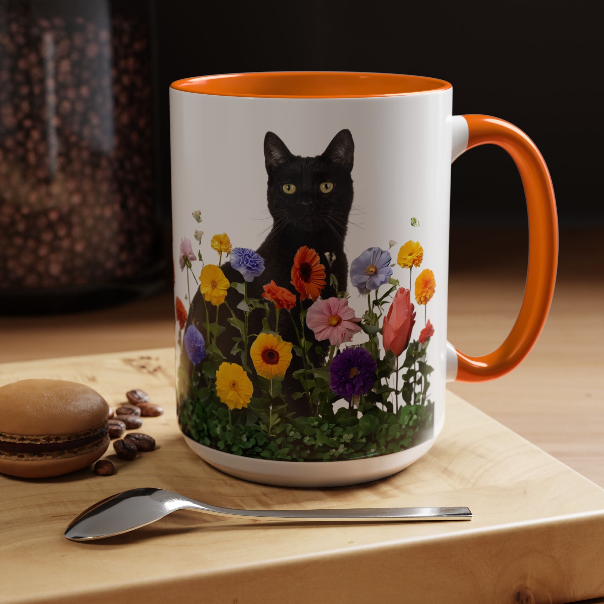 Floral Cats Coffee Mug - 11 oz/15 oz
