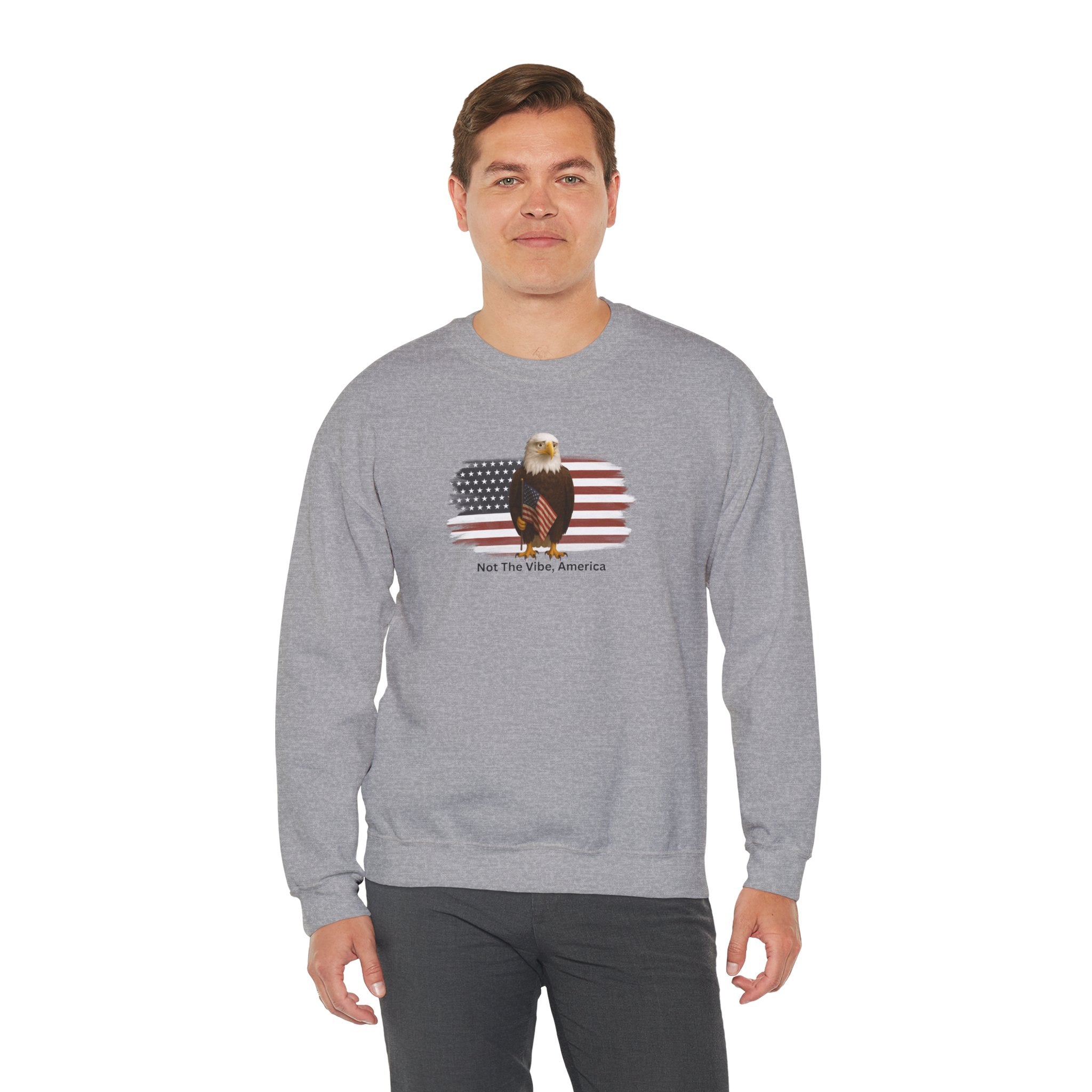 Not the Vibe, America – Political Parody Crewneck Sweatshirt