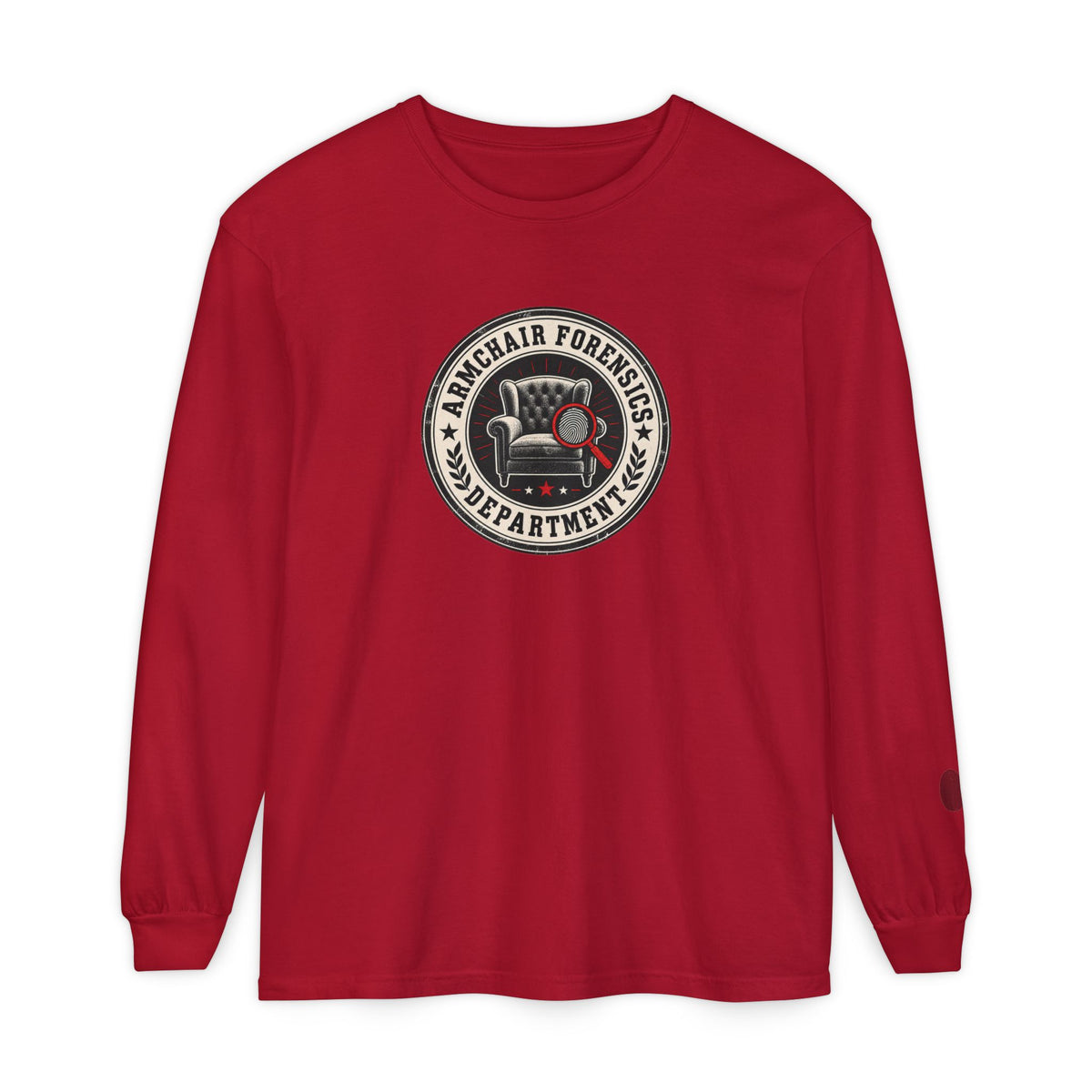 Armchair Forensics Department Long Sleeve Shirt | True Crime Investigator Tee